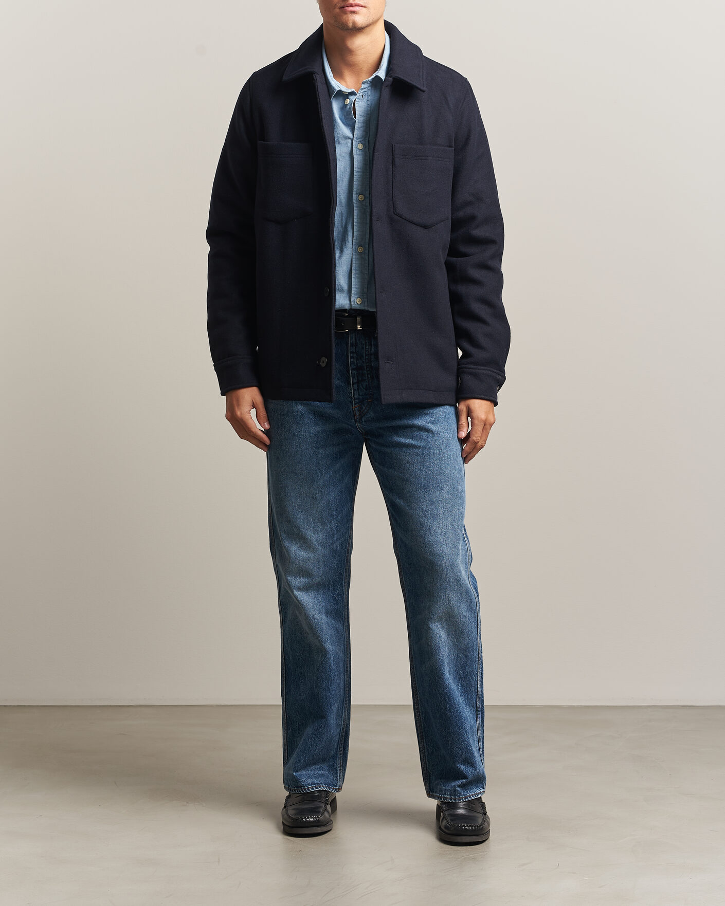 Hombres | Abrigos y chaquetas | Samsøe Samsøe | Pally Padded Shirt Jacket Salute Navy