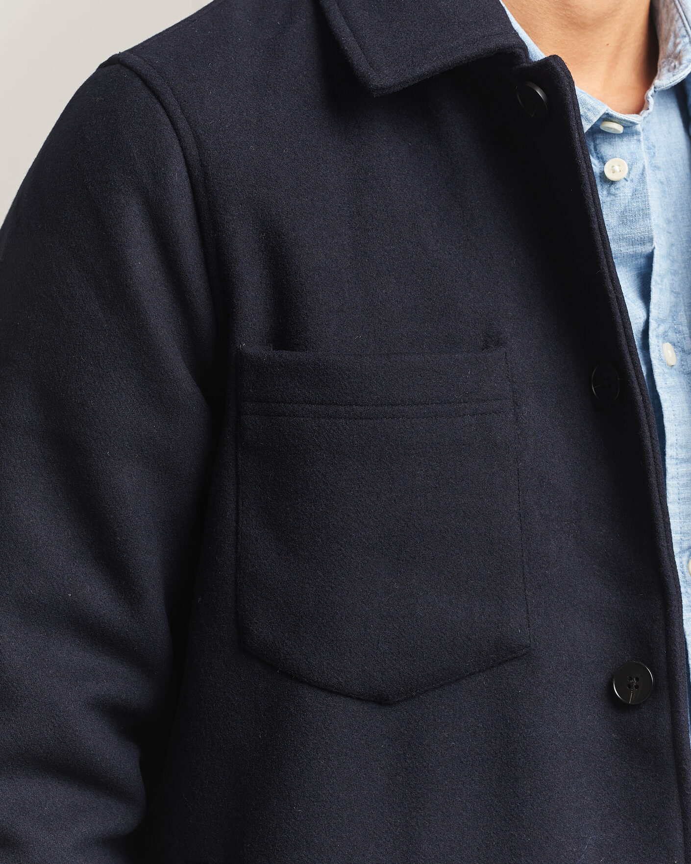 Hombres | Abrigos y chaquetas | Samsøe Samsøe | Pally Padded Shirt Jacket Salute Navy