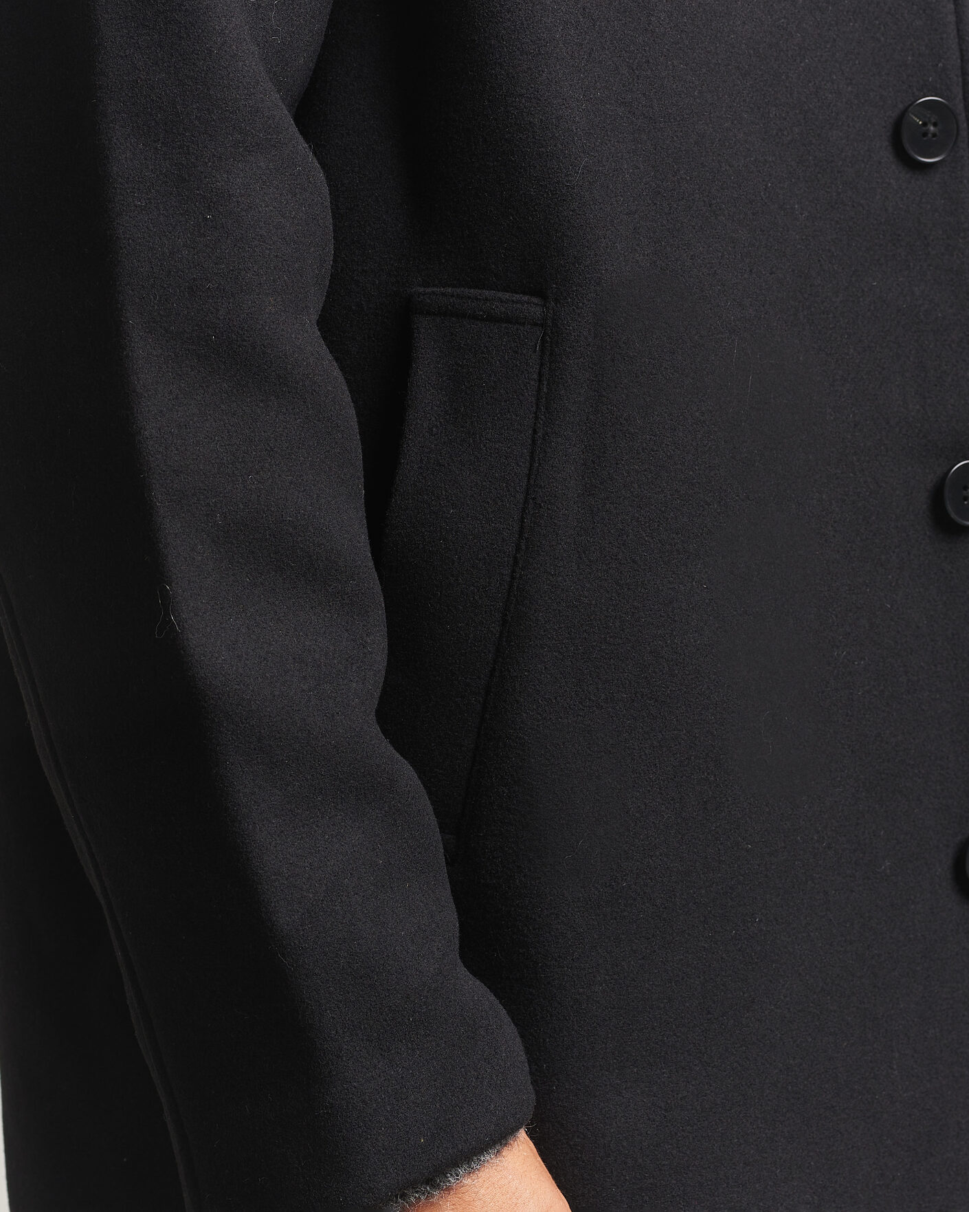 Hombres | Abrigos y chaquetas | Samsøe Samsøe | Falco Wool Coat Black