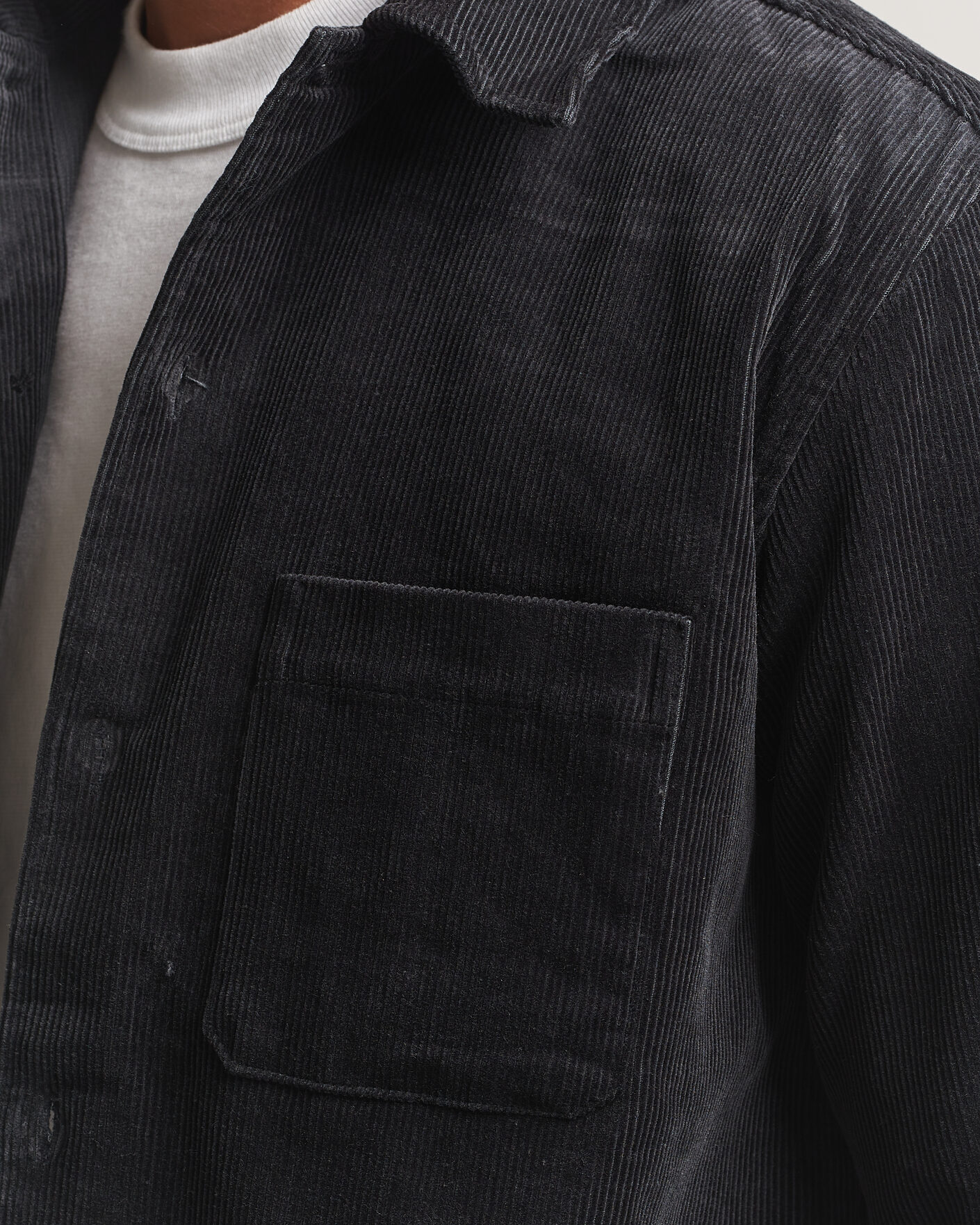 Hombres | Camisas | Samsøe Samsøe | Damon Corduroy Overshirt Black