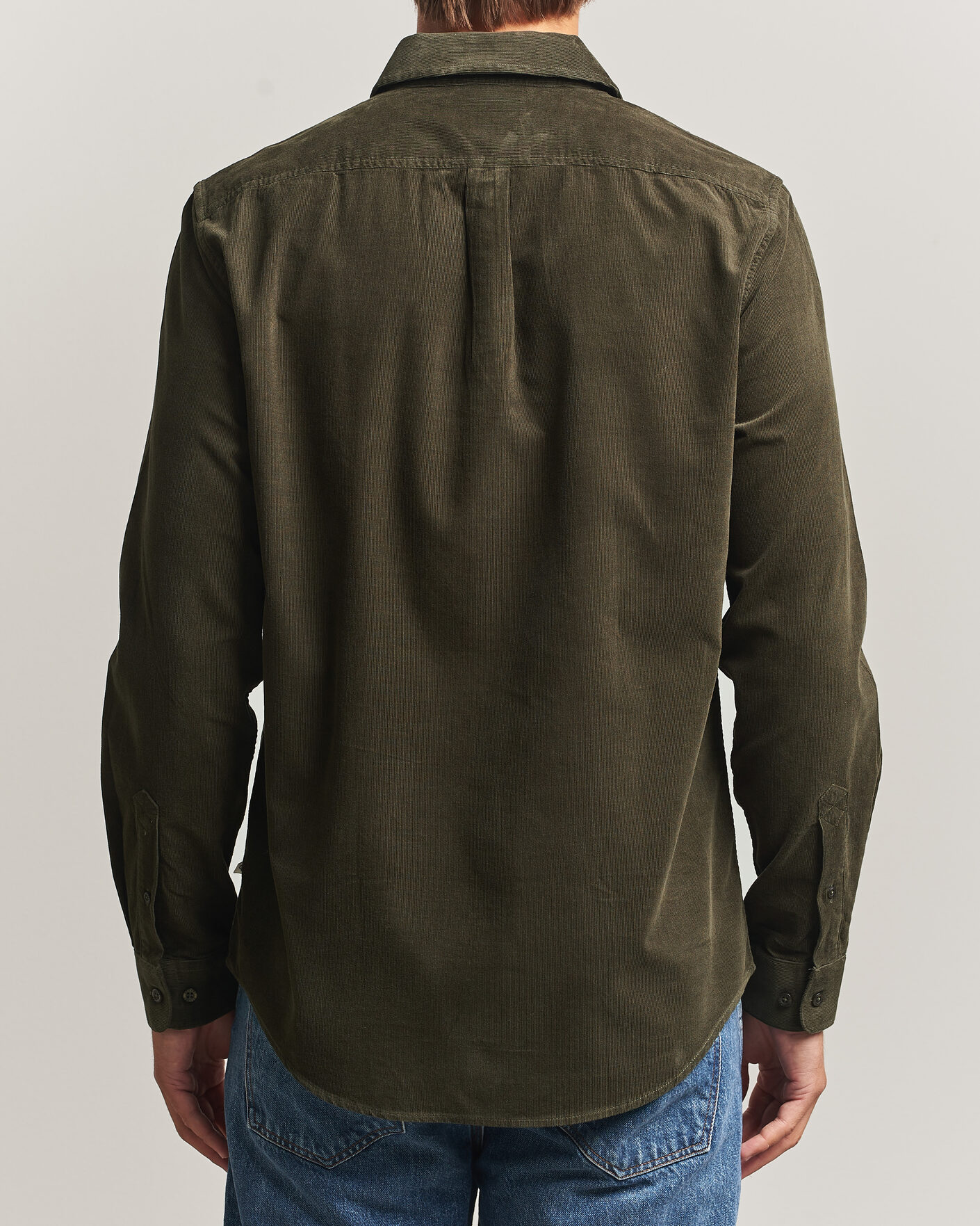 Hombres | Camisas | Samsøe Samsøe | Liam Baby Cord Shirt Forest Night