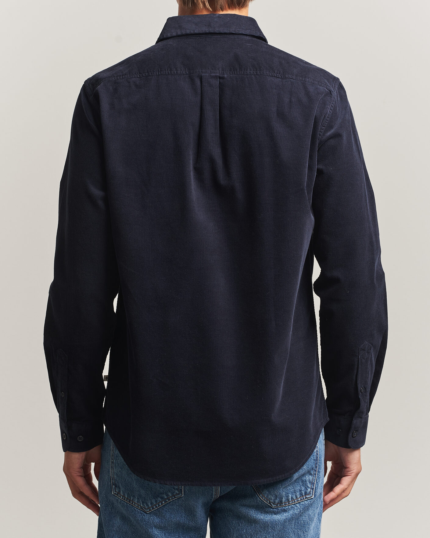 Hombres | Camisas | Samsøe Samsøe | Liam Baby Cord Shirt Salute Navy