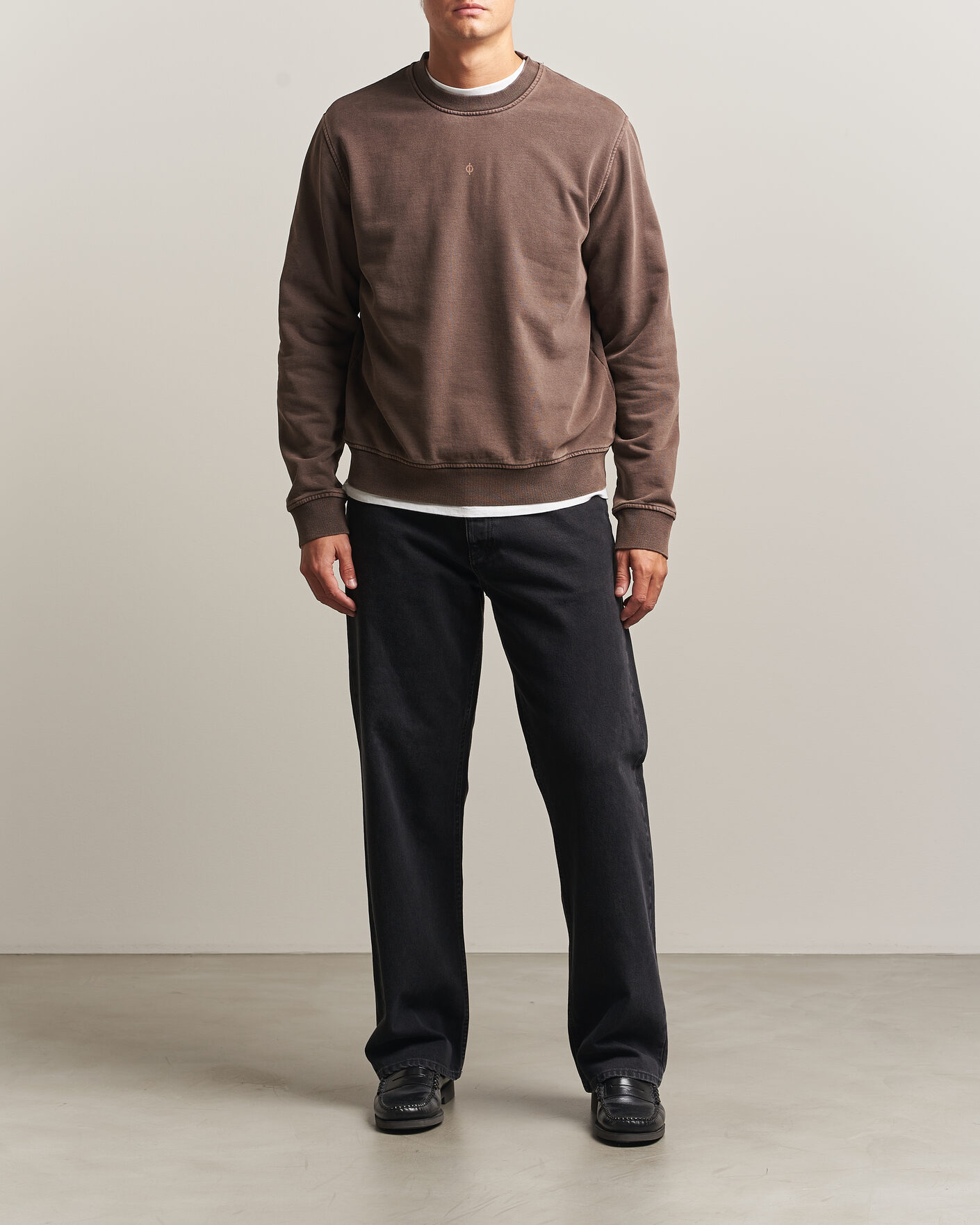 Hombres | Jerséis y prendas de punto | Samsøe Samsøe | Ollie Washed Crew Neck Sweatshirt Delicioso