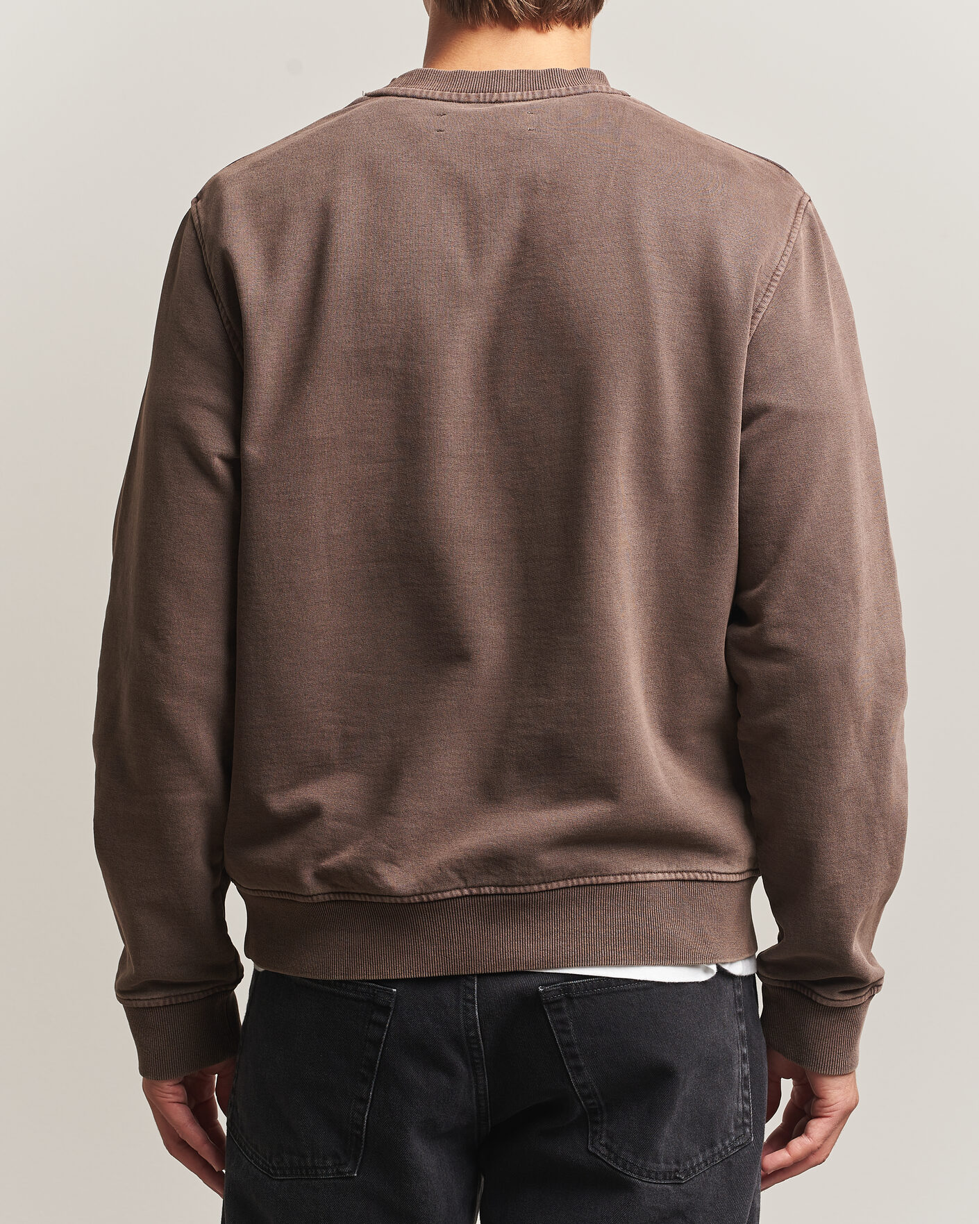 Hombres | Jerséis y prendas de punto | Samsøe Samsøe | Ollie Washed Crew Neck Sweatshirt Delicioso
