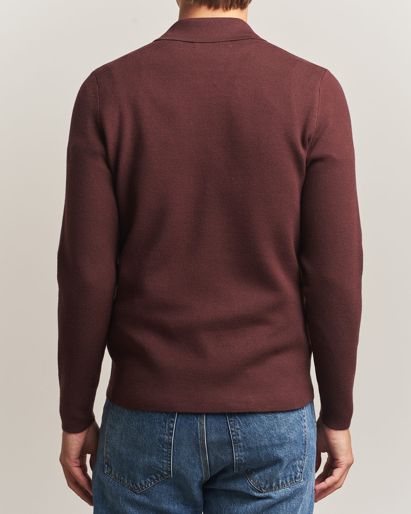 Hombres | Jerséis y prendas de punto | Samsøe Samsøe | Guna Half Zip Bitter Chocolate