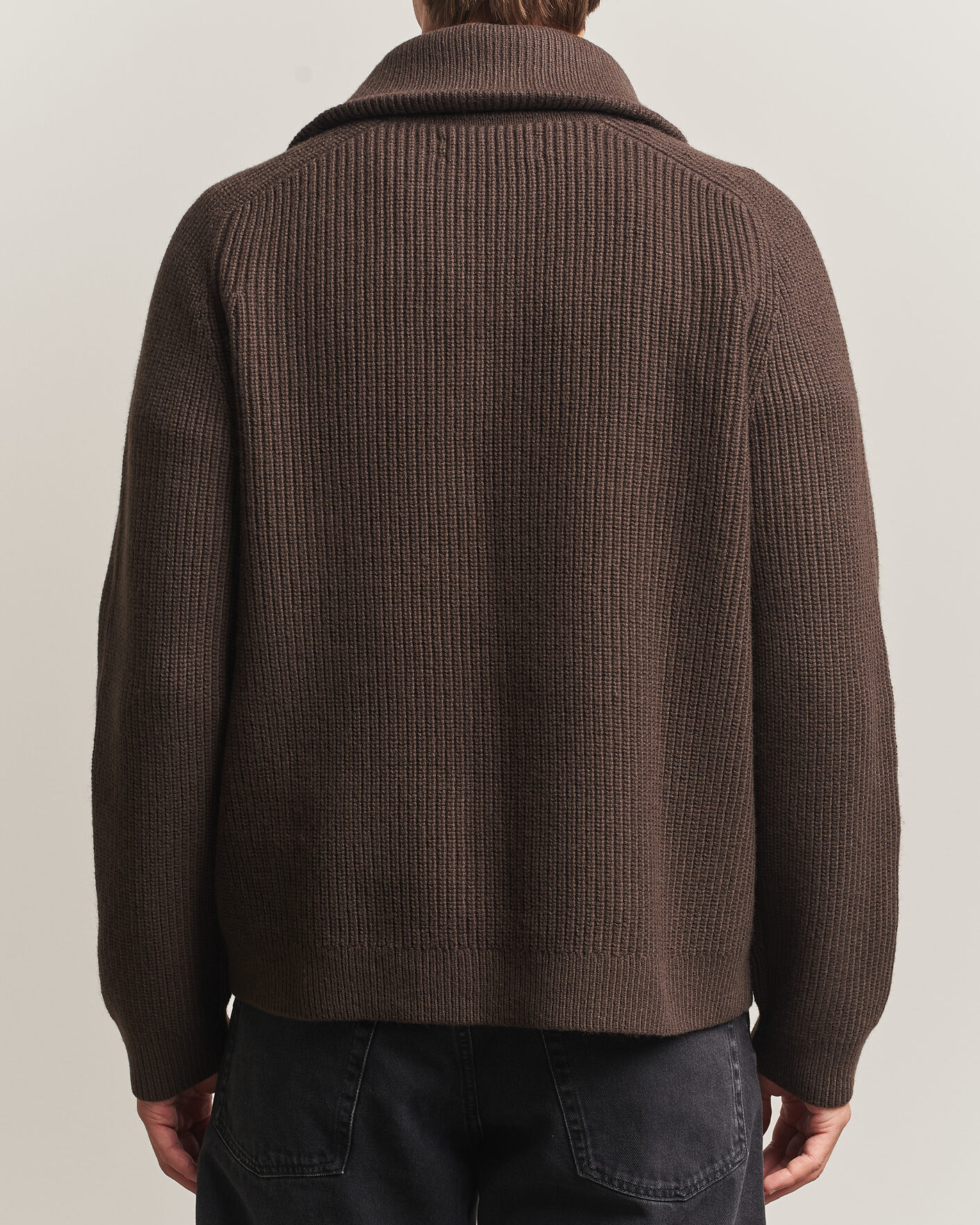 Hombres | Jerséis y prendas de punto | Samsøe Samsøe | Rick Wool Heavy Knitted Half Zip Delicioso