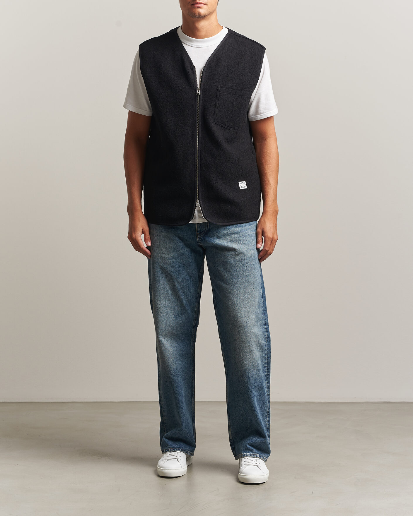 Hombres | Jerséis y prendas de punto | Samsøe Samsøe | Hannes Boiled Wool Vest Black