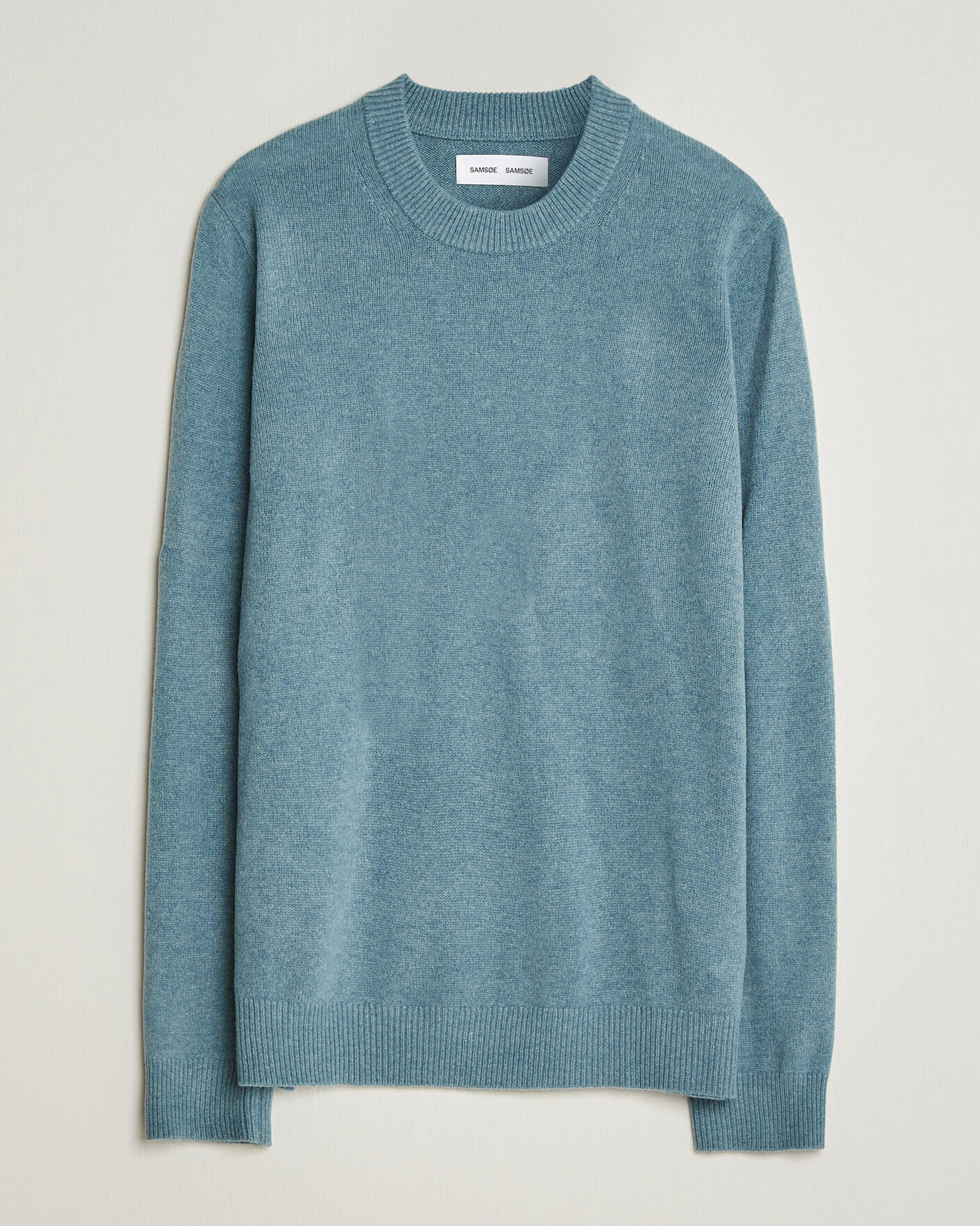 Hombres | Jerséis y prendas de punto | Samsøe Samsøe | Isak Knitted Crew Neck Stormy Sea