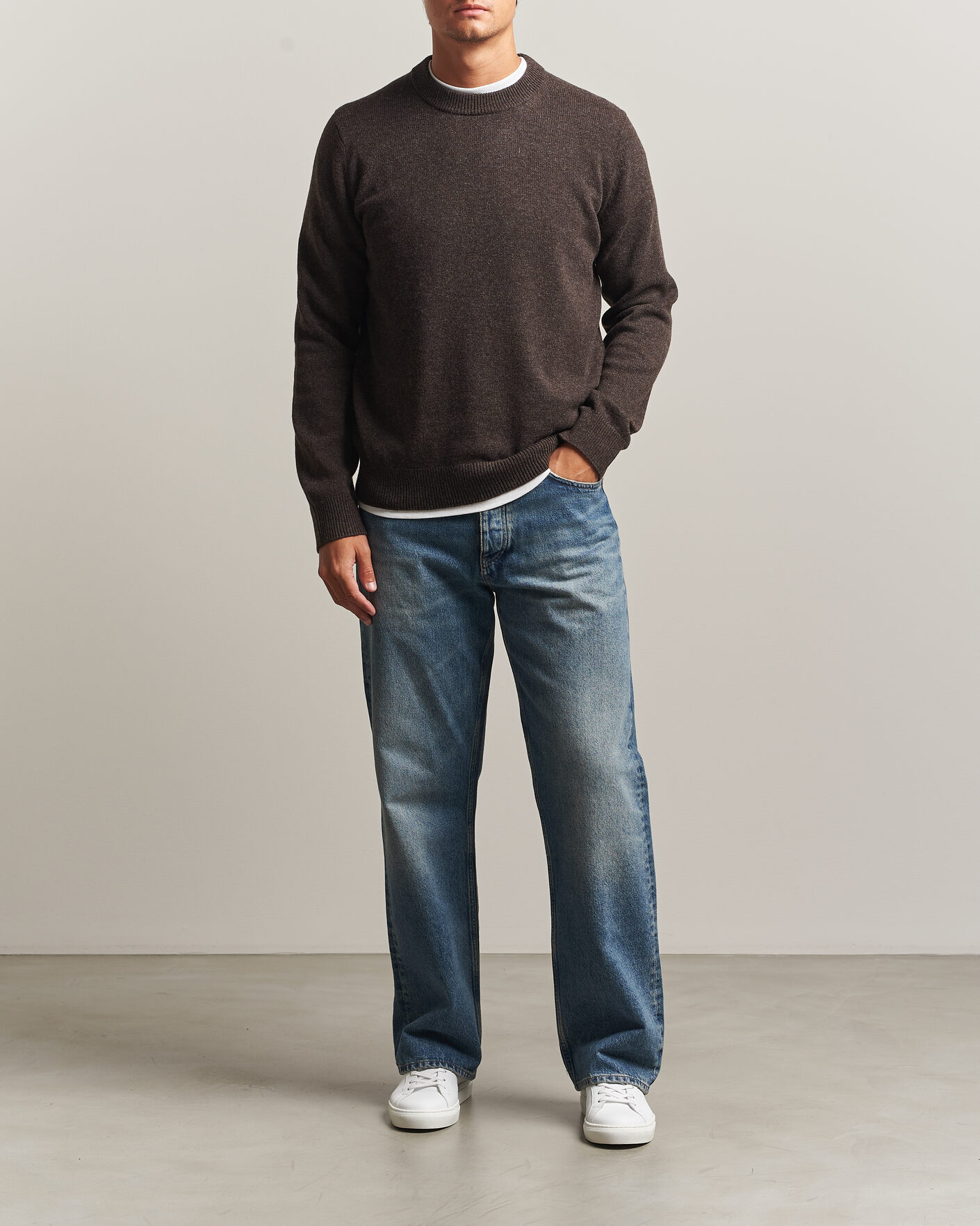 Hombres | Jerséis y prendas de punto | Samsøe Samsøe | Isak Knitted Crew Neck Delicioso