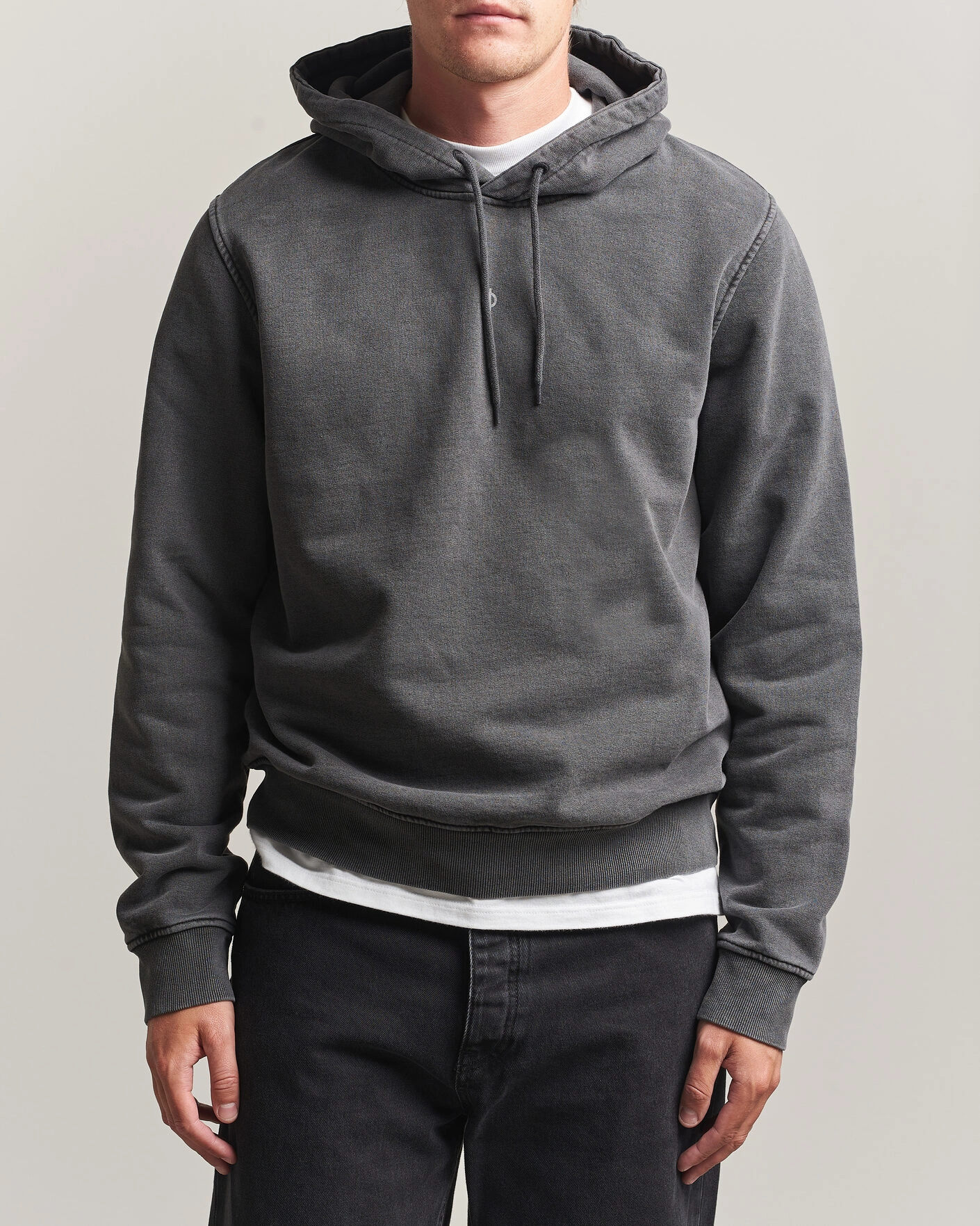 Hombres | Jerséis y prendas de punto | Samsøe Samsøe | Ollie Washed Hoodie Black
