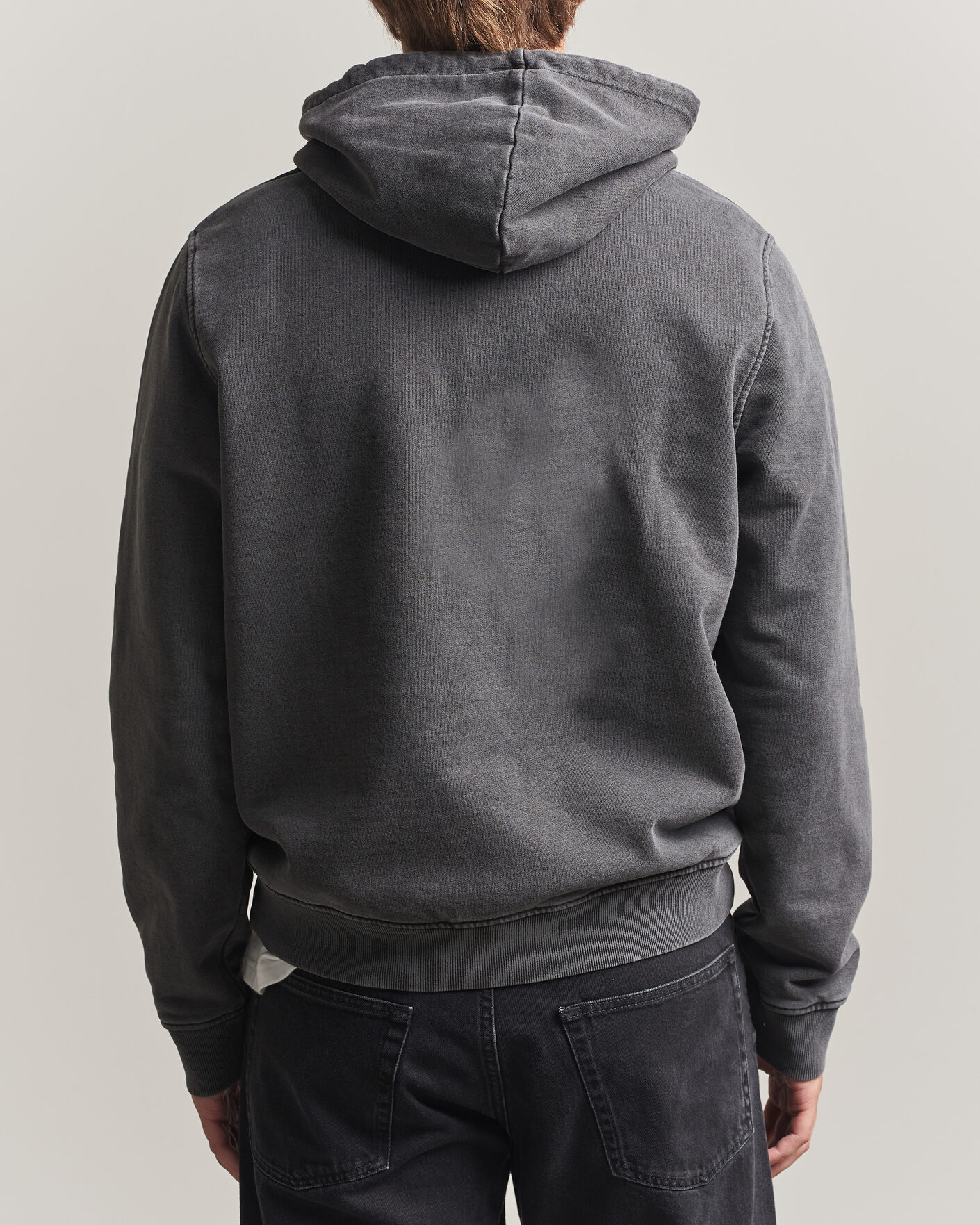 Hombres | Jerséis y prendas de punto | Samsøe Samsøe | Ollie Washed Hoodie Black
