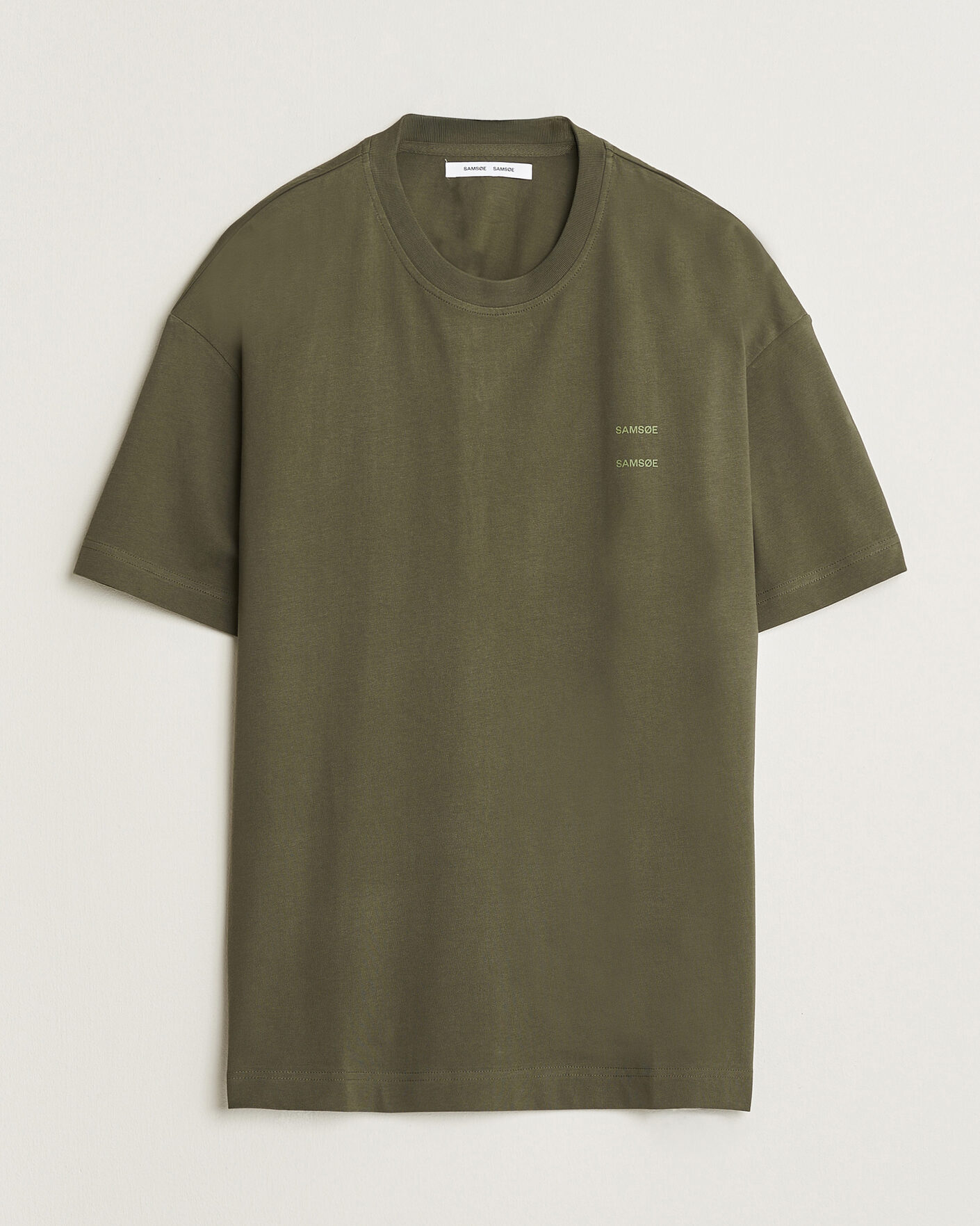 Hombres | Camisetas | Samsøe Samsøe | Joel Organic Cotton T-Shirt Forest Night