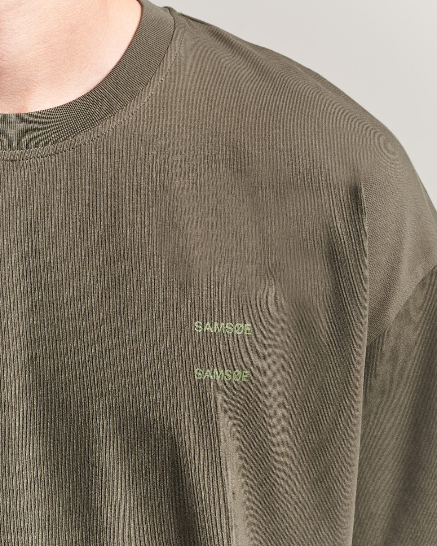 Hombres | Camisetas | Samsøe Samsøe | Joel Organic Cotton T-Shirt Forest Night