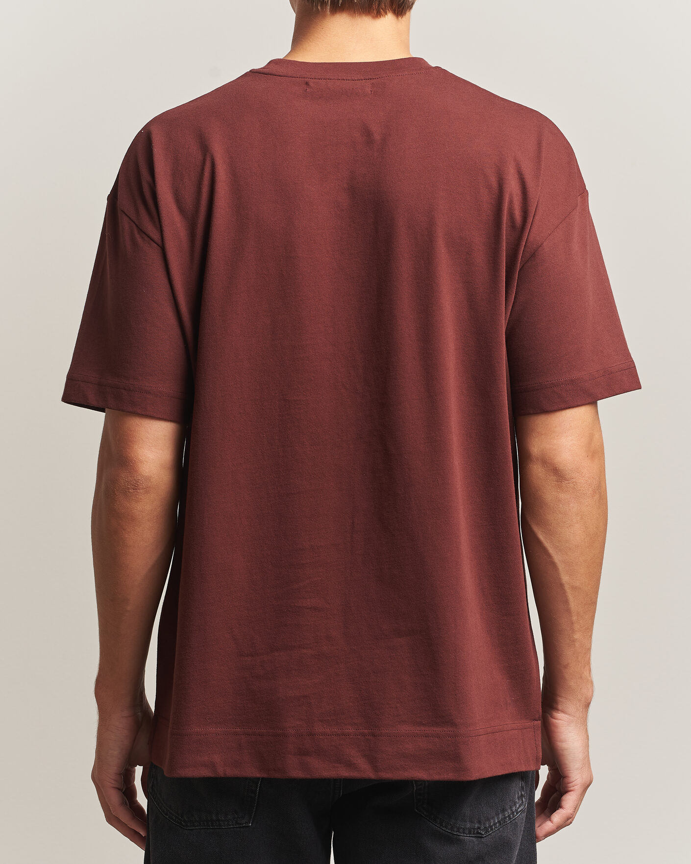 Hombres | Camisetas | Samsøe Samsøe | Joel Organic Cotton T-Shirt Bitter Chocolate