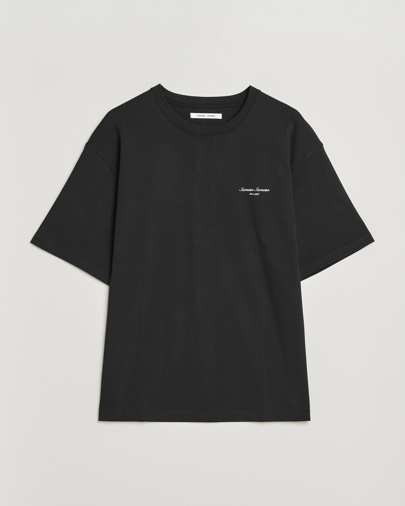 Hombres | Camisetas | Samsøe Samsøe | Uni Printed Crew Neck T-Shirt Black Building