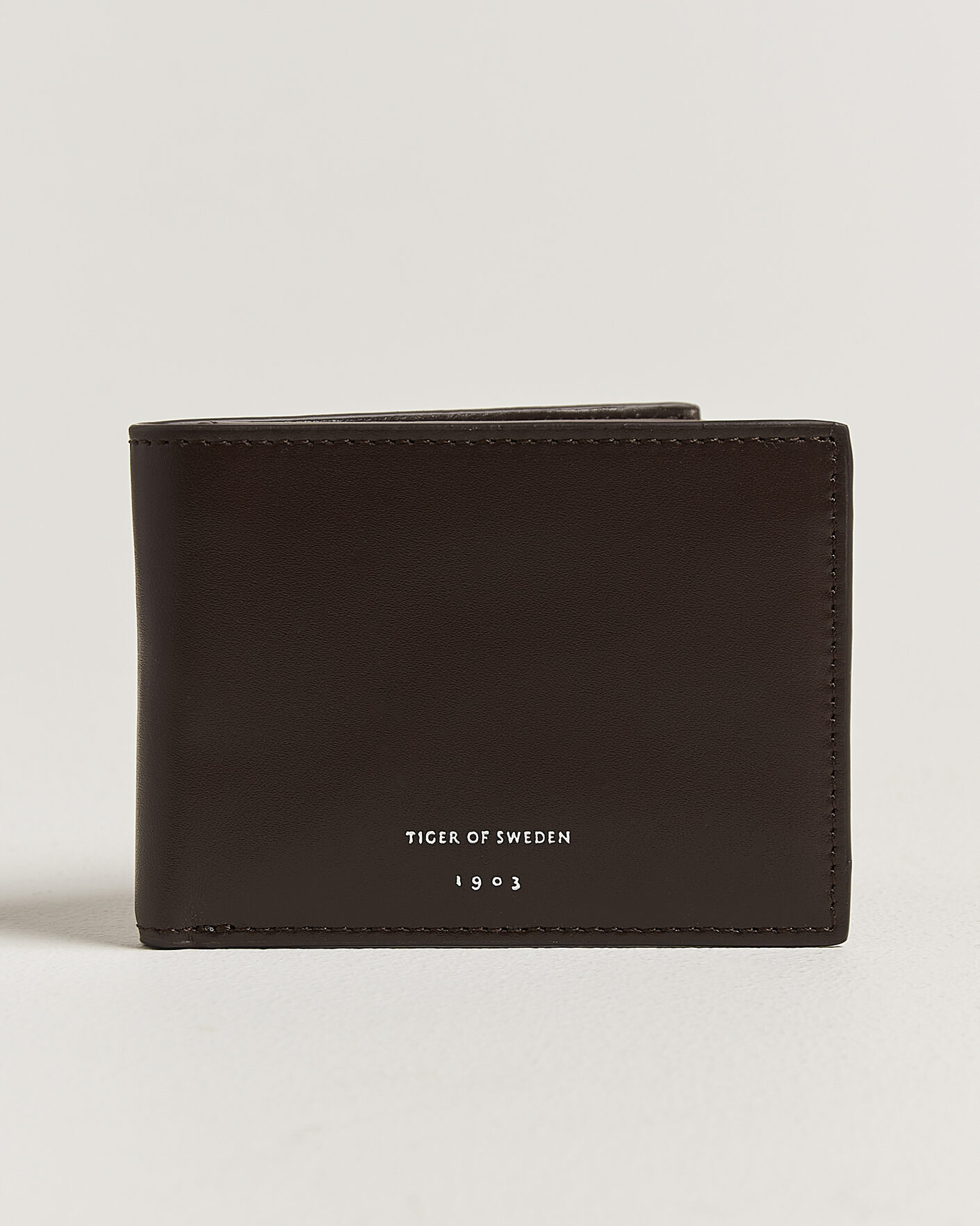 Hombres | Billeteras | Tiger of Sweden | Wivalius Leather Wallet Dark Brown