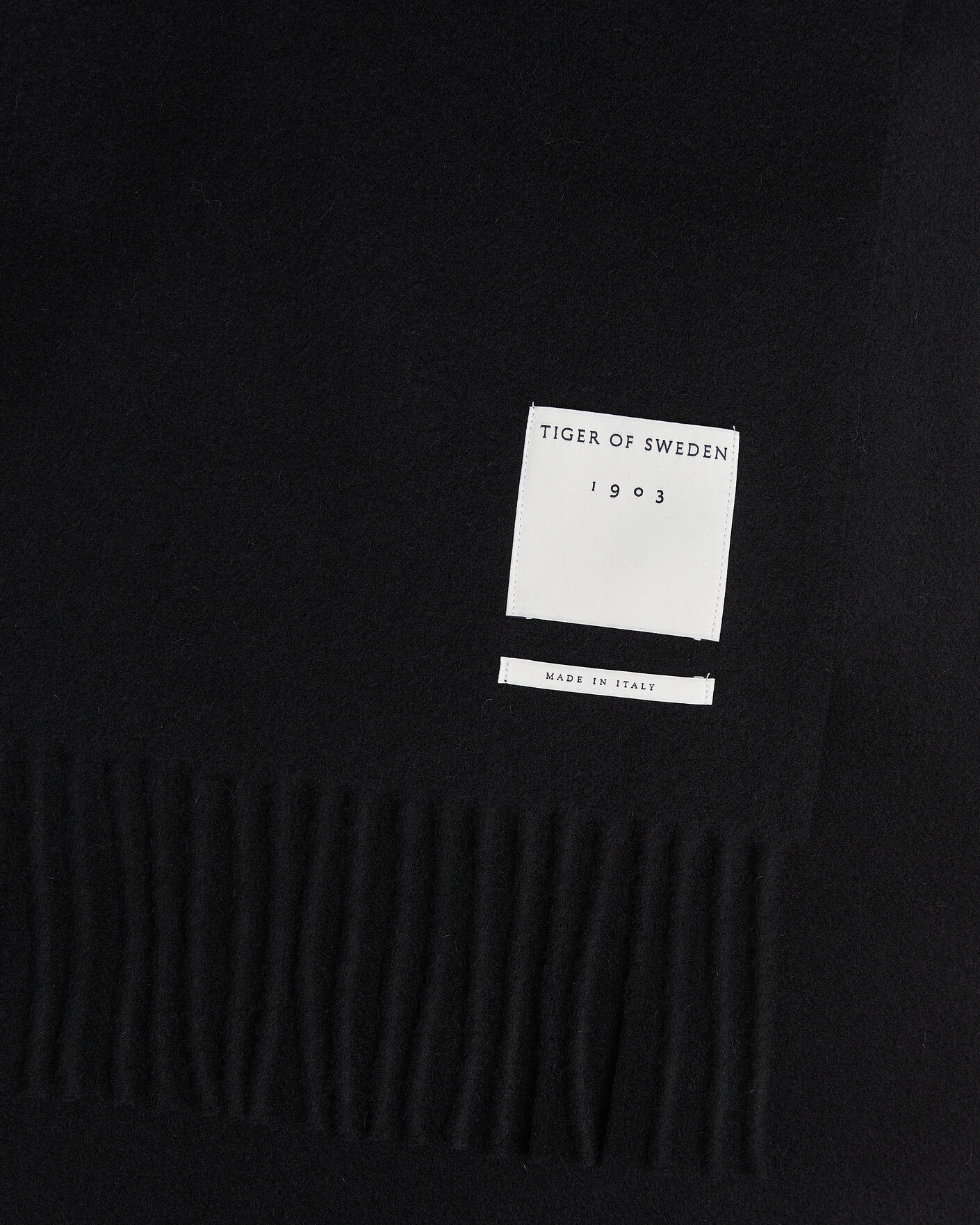 Hombres | Bufandas | Tiger of Sweden | Sylan Wool Scarf Black