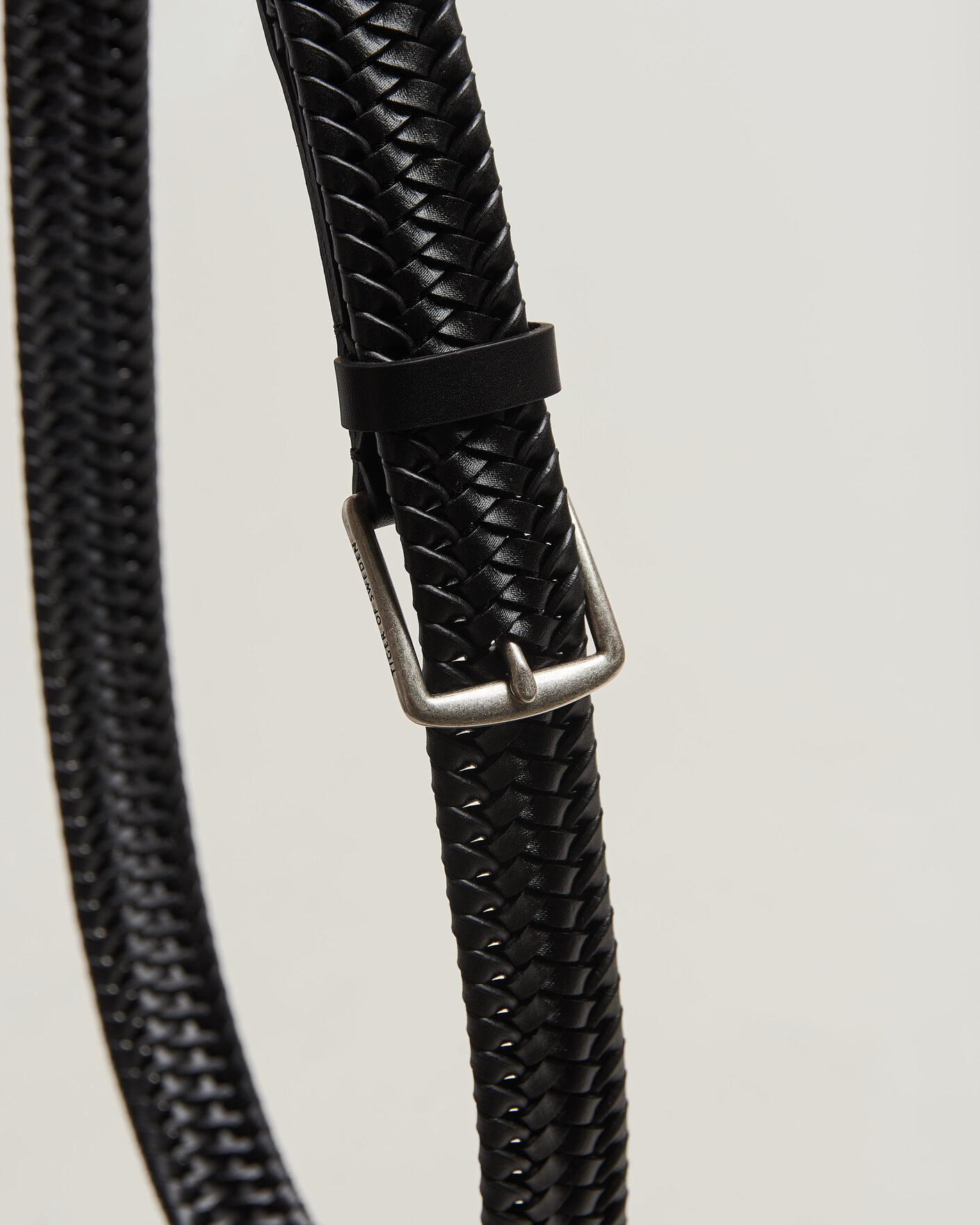 Hombres | Cinturones | Tiger of Sweden | Braidant Braided Belt Black