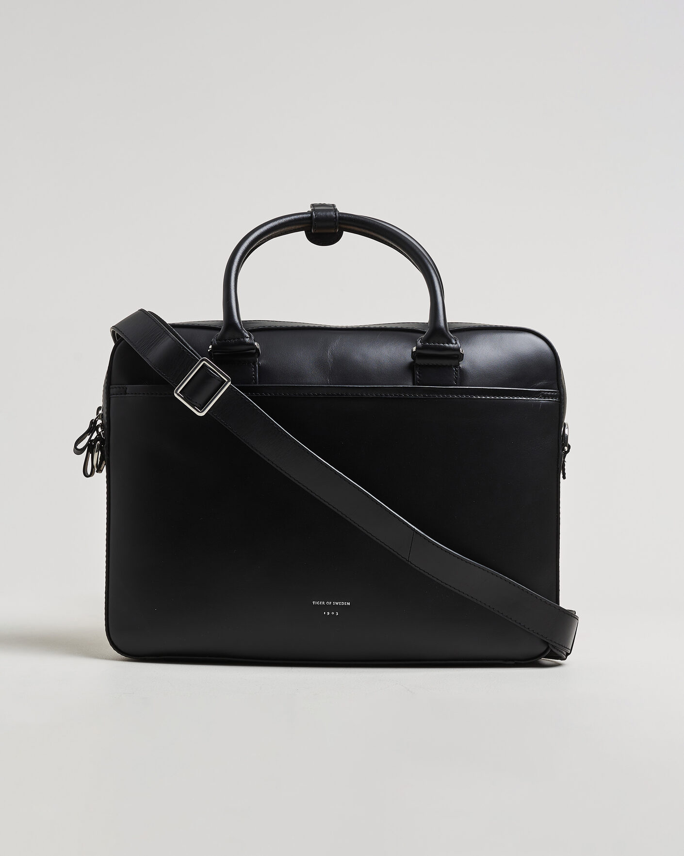 Hombres | Bolsos | Tiger of Sweden | Bosun Smooth Leather Briefcase Black