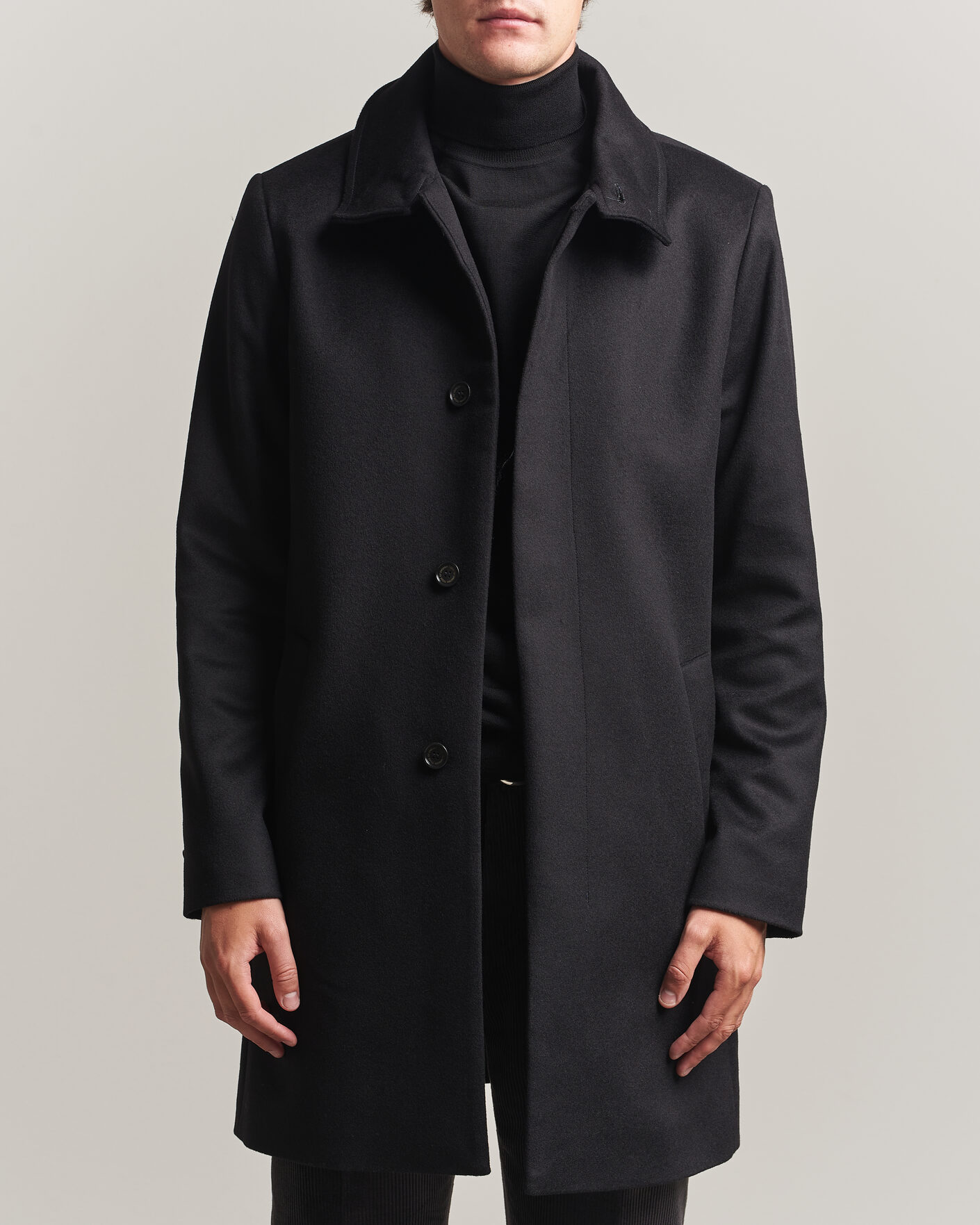 Hombres | Abrigos y chaquetas | Tiger of Sweden | Aleric Wool/Cashmere Coat Black