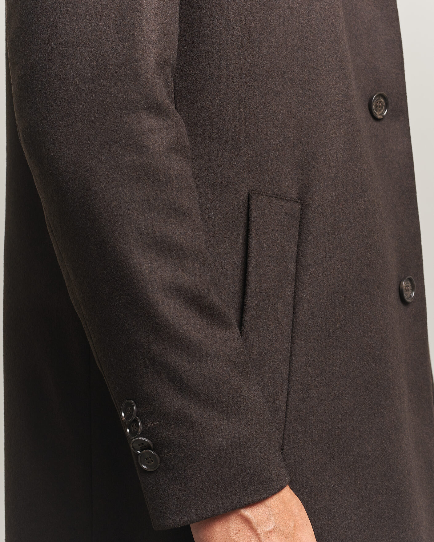 Hombres | Abrigos y chaquetas | Tiger of Sweden | Aleric Wool/Cashmere Coat Espresso