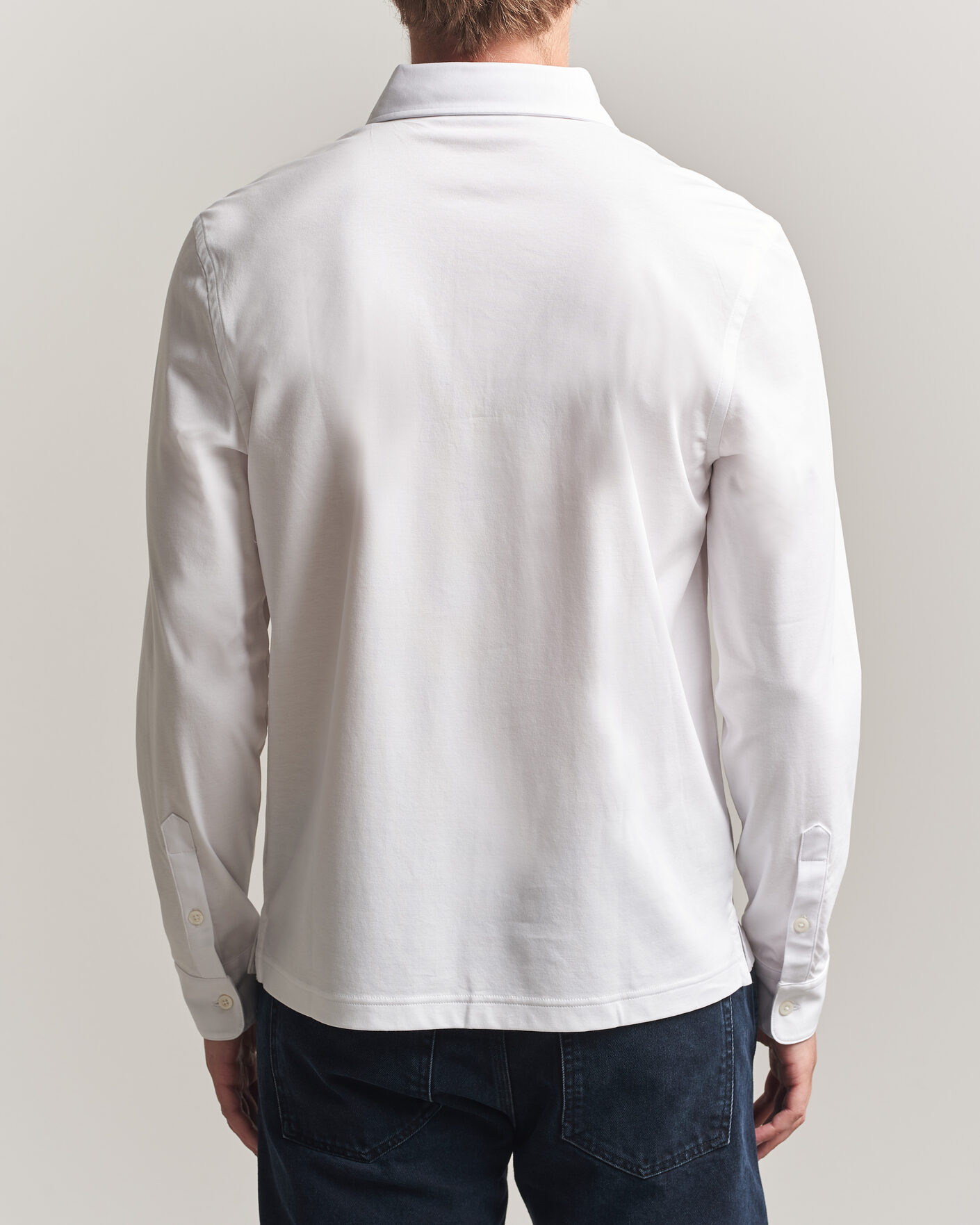 Hombres | Polos | Tiger of Sweden | Tanner Mercerized Cotton Polo Pure White
