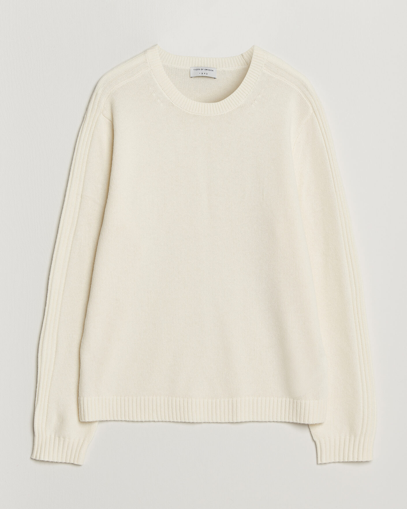 Hombres | Jerséis y prendas de punto | Tiger of Sweden | Wilfred Wool/Cashmere Sweater Porcelain Cream