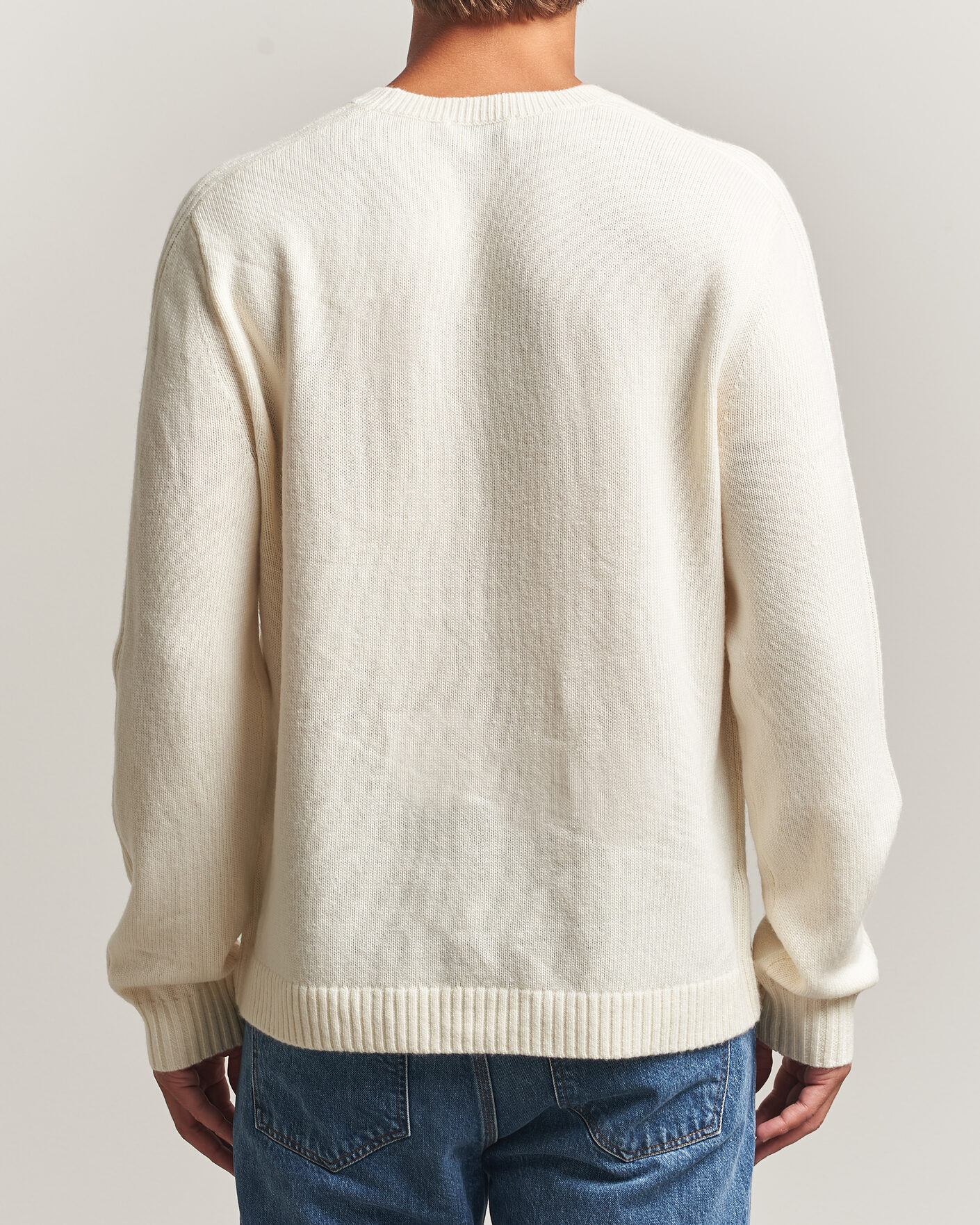 Hombres | Jerséis y prendas de punto | Tiger of Sweden | Wilfred Wool/Cashmere Sweater Porcelain Cream