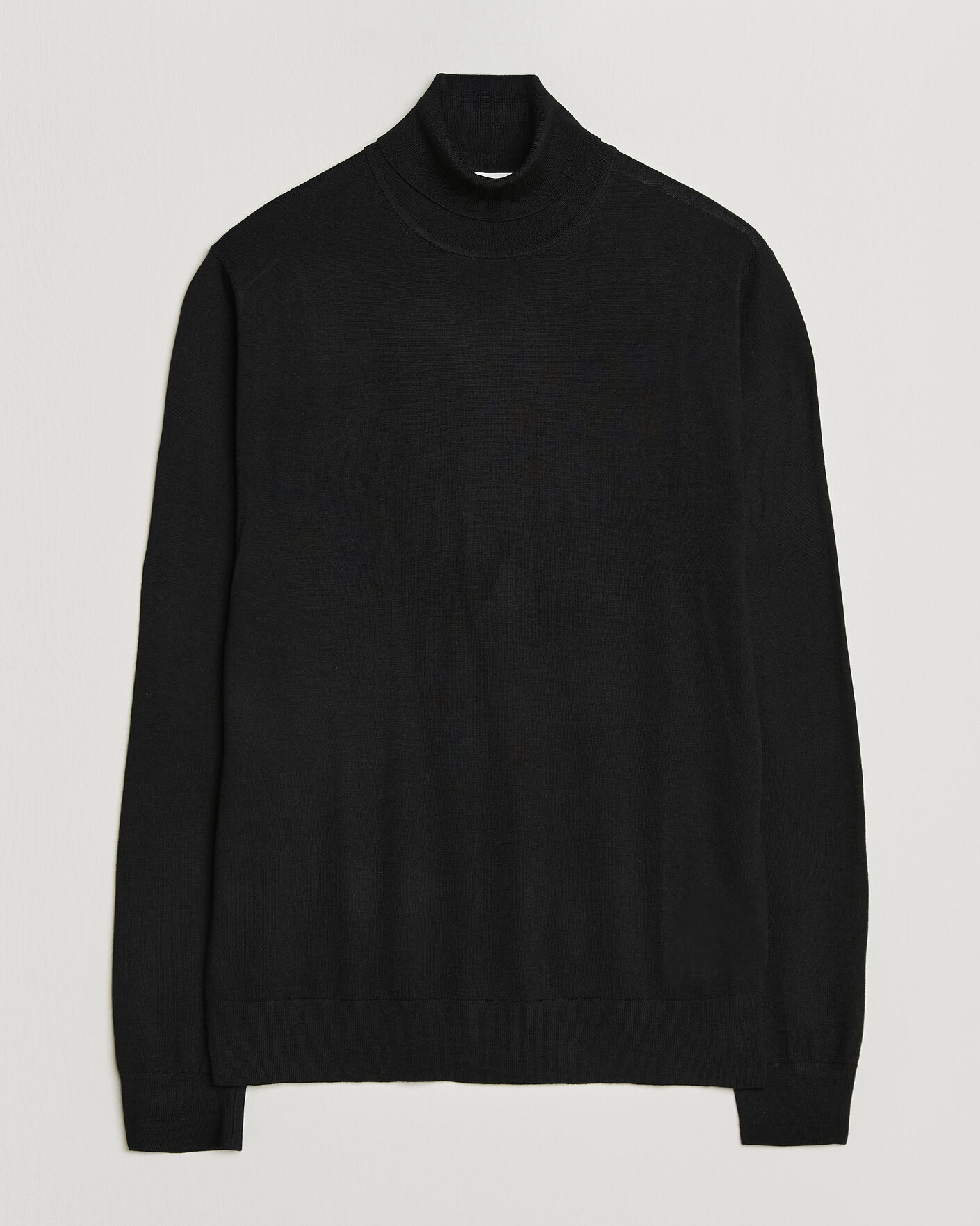 Hombres | Jerséis y prendas de punto | Tiger of Sweden | Nevile Extra Fine Merino Polo Black