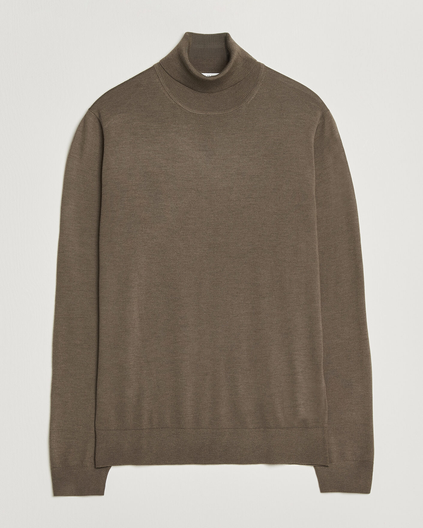 Hombres | Jerséis y prendas de punto | Tiger of Sweden | Nevile Extra Fine Merino Polo Aged Timber