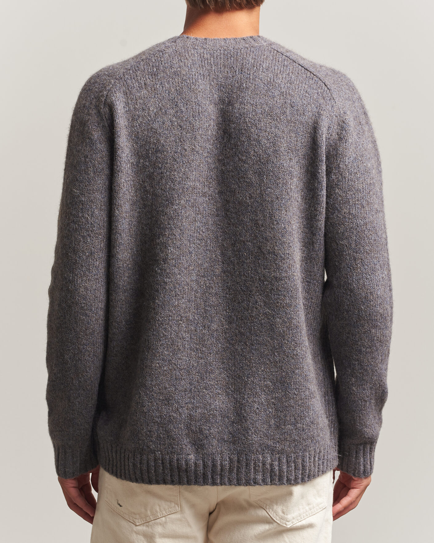 Hombres | Jerséis y prendas de punto | Tiger of Sweden | Adryan Yak/Alpaca Knitted Sweater Grey Melange