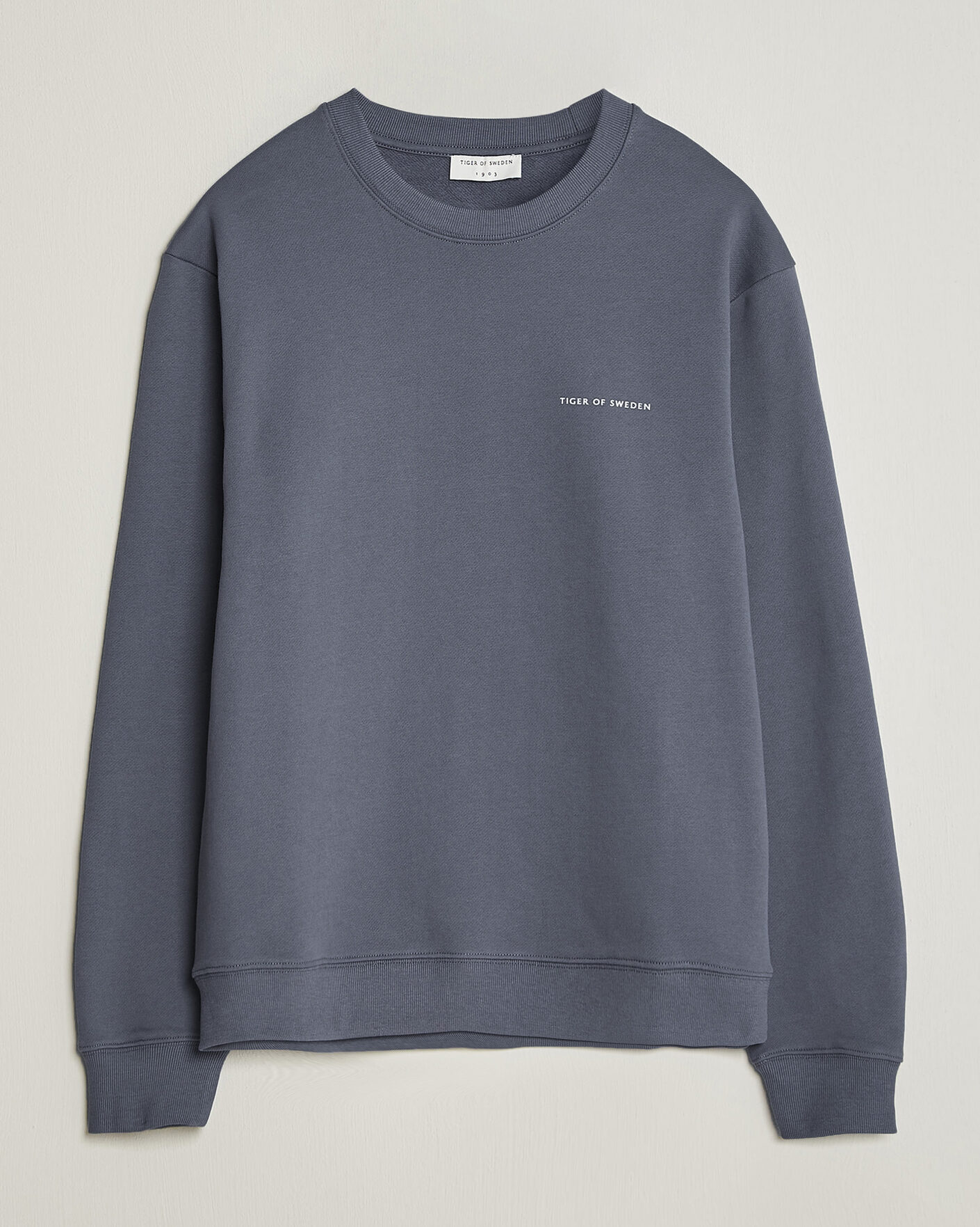 Hombres | Jerséis y prendas de punto | Tiger of Sweden | Emerson Crew Neck Sweatshirt Iron Haze