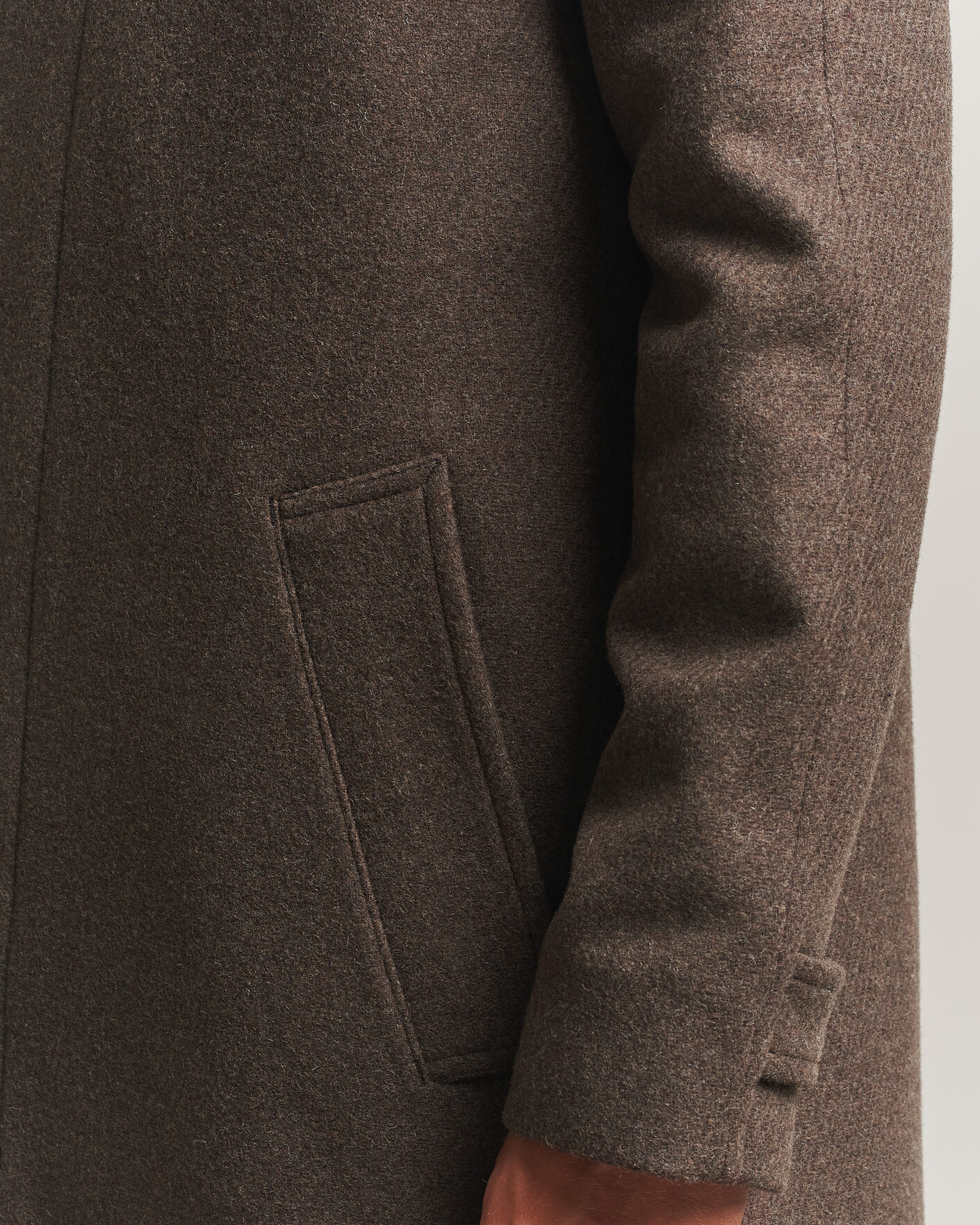 Hombres | Abrigos y chaquetas | Tiger of Sweden | Carlton Wool Coat Dusty Brown