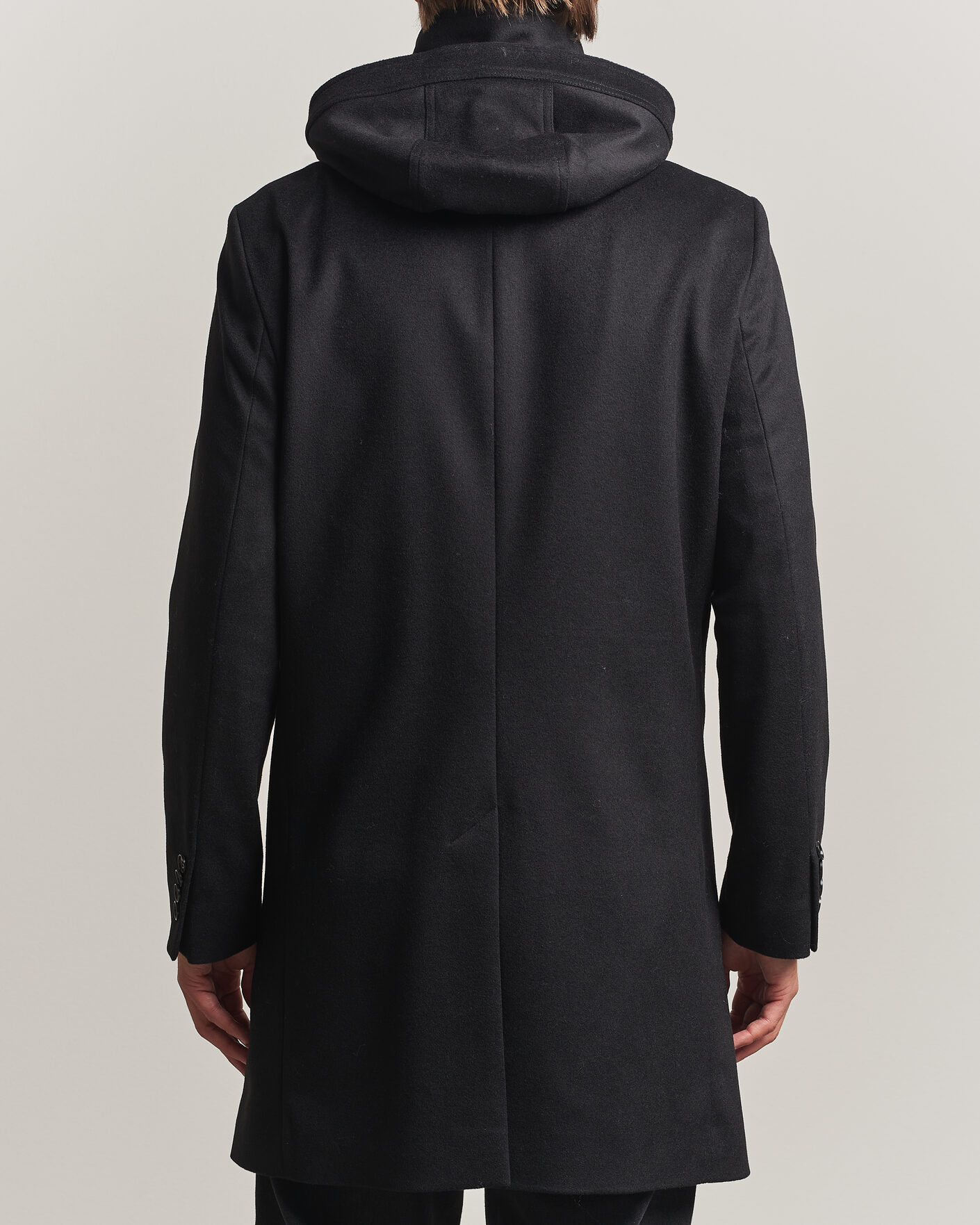 Hombres | Abrigos y chaquetas | Tiger of Sweden | Aleric Wool/Cashmere Hooded Coat Black