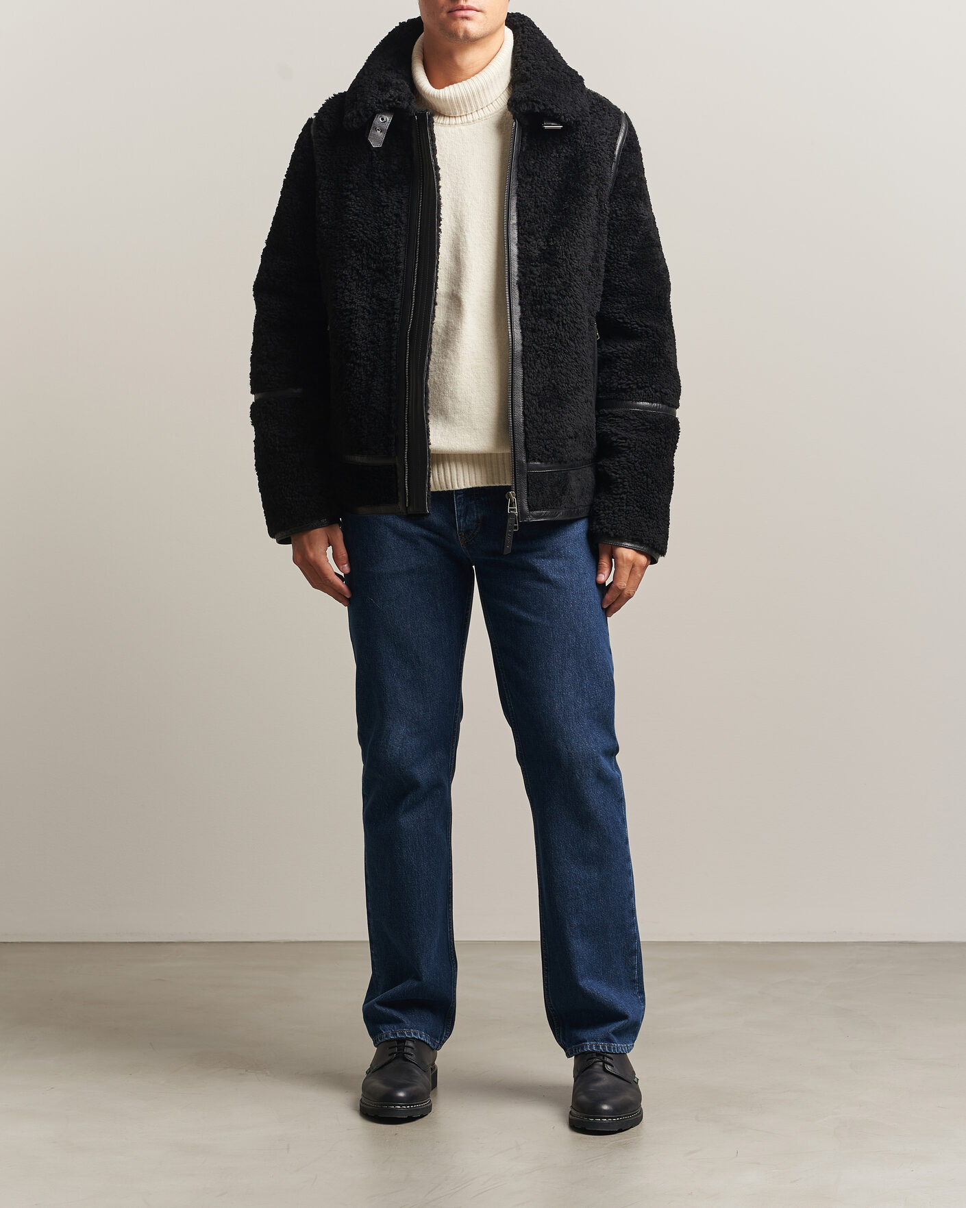 Hombres | Abrigos y chaquetas | Tiger of Sweden | Viggo Shearling Jacket Black