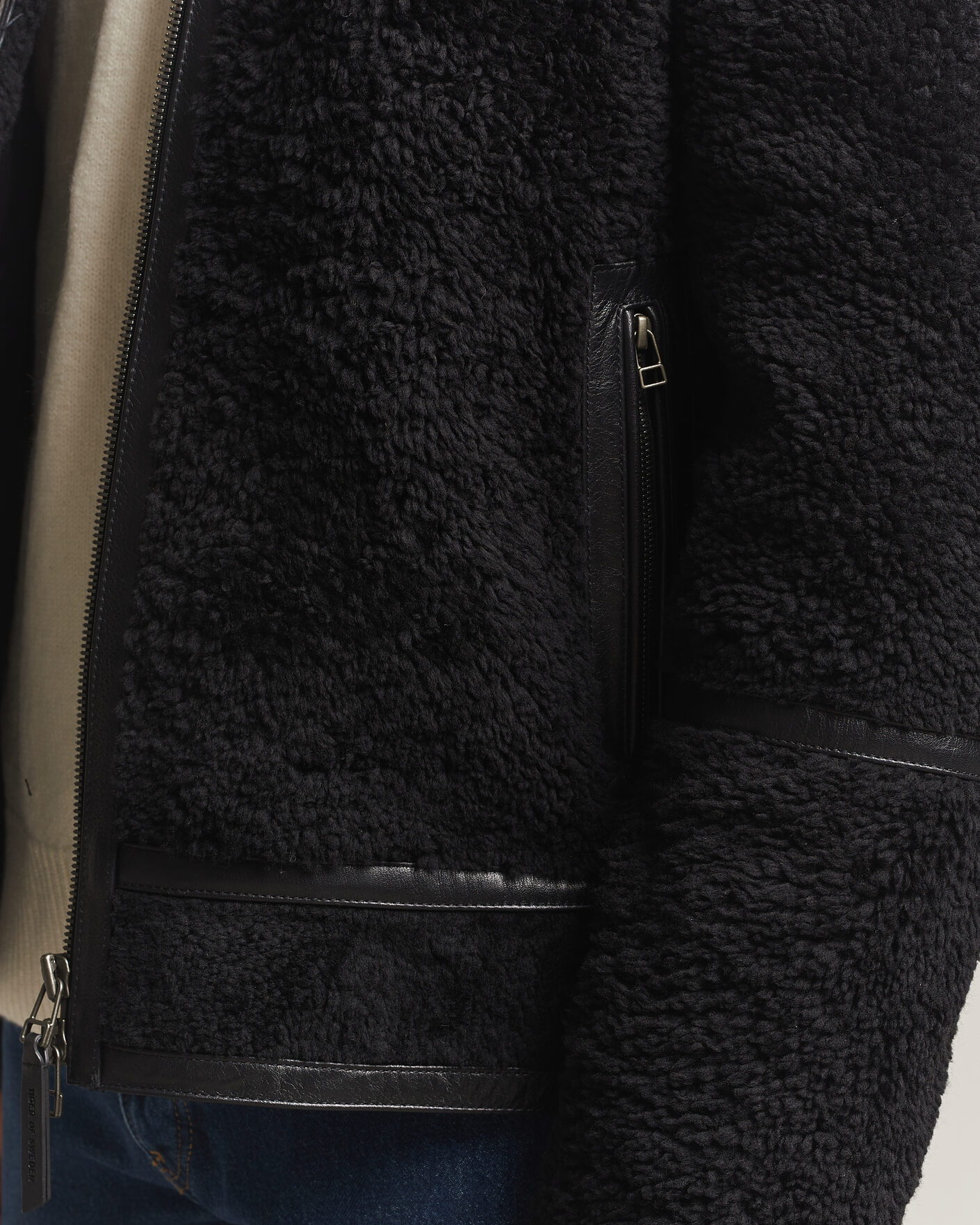 Hombres | Abrigos y chaquetas | Tiger of Sweden | Viggo Shearling Jacket Black