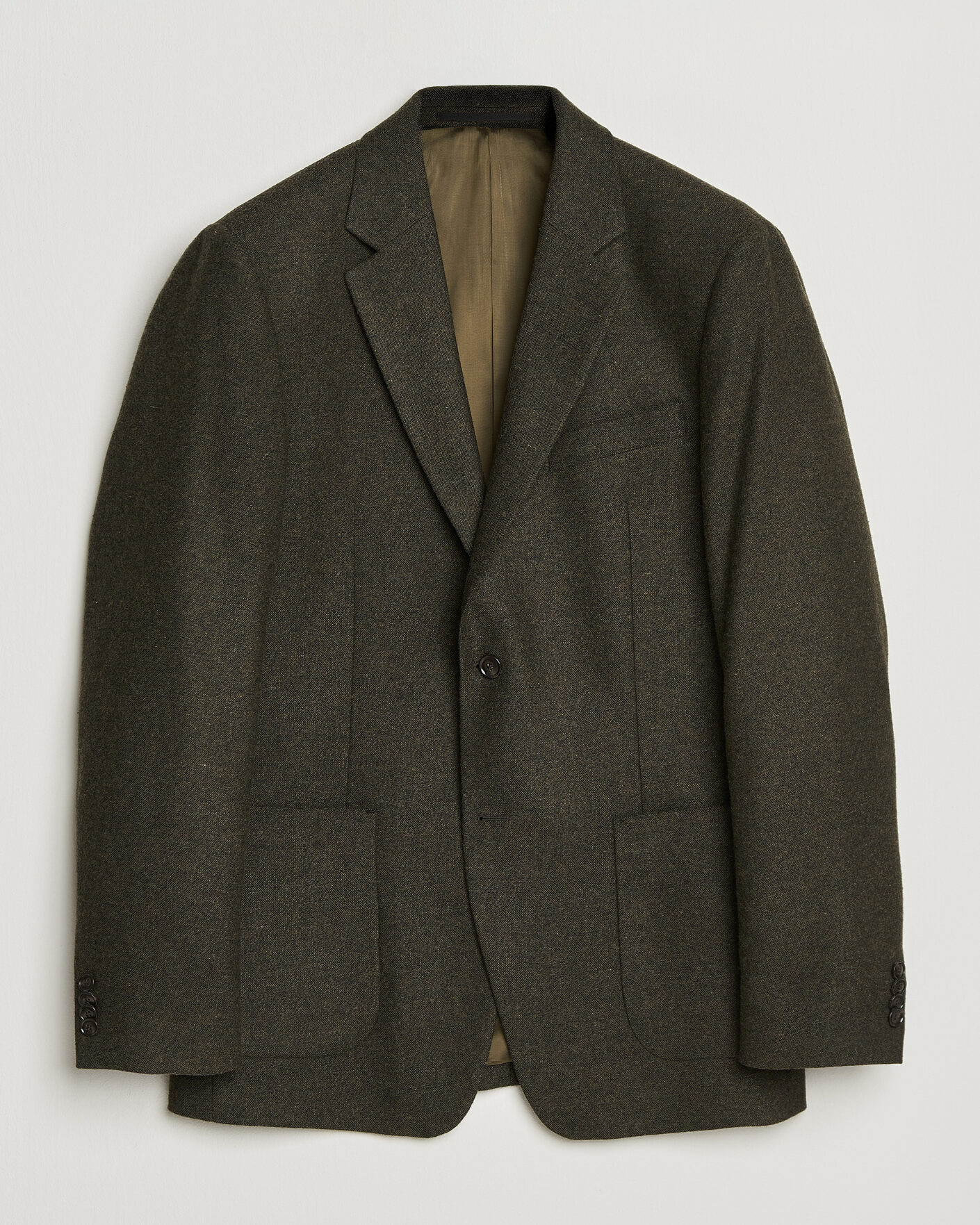 Hombres | Blazers | Tiger of Sweden | Justin Wool Flannel Suit Blazer Muted Canopy