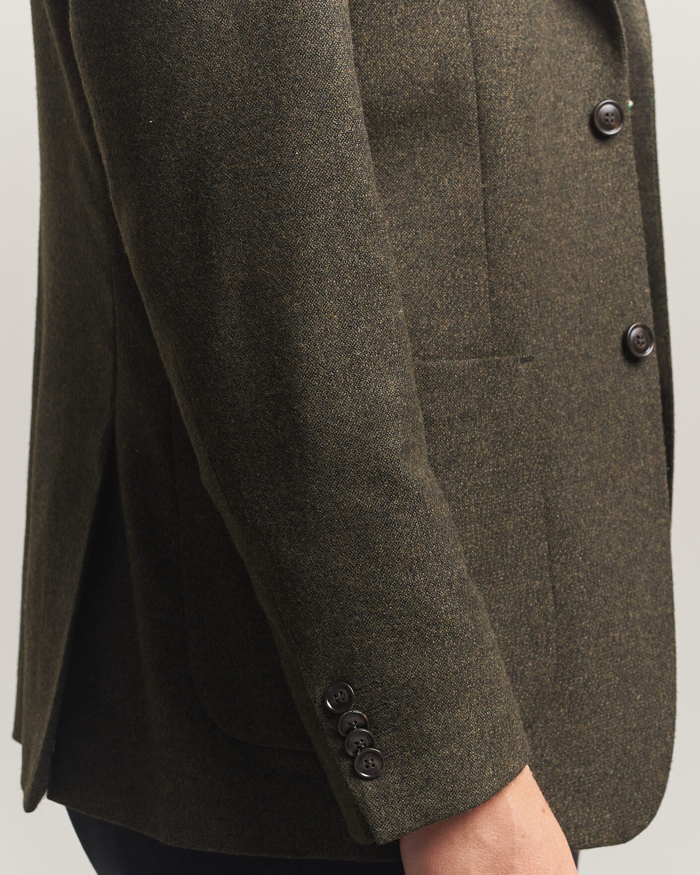 Hombres | Blazers | Tiger of Sweden | Justin Wool Flannel Suit Blazer Muted Canopy