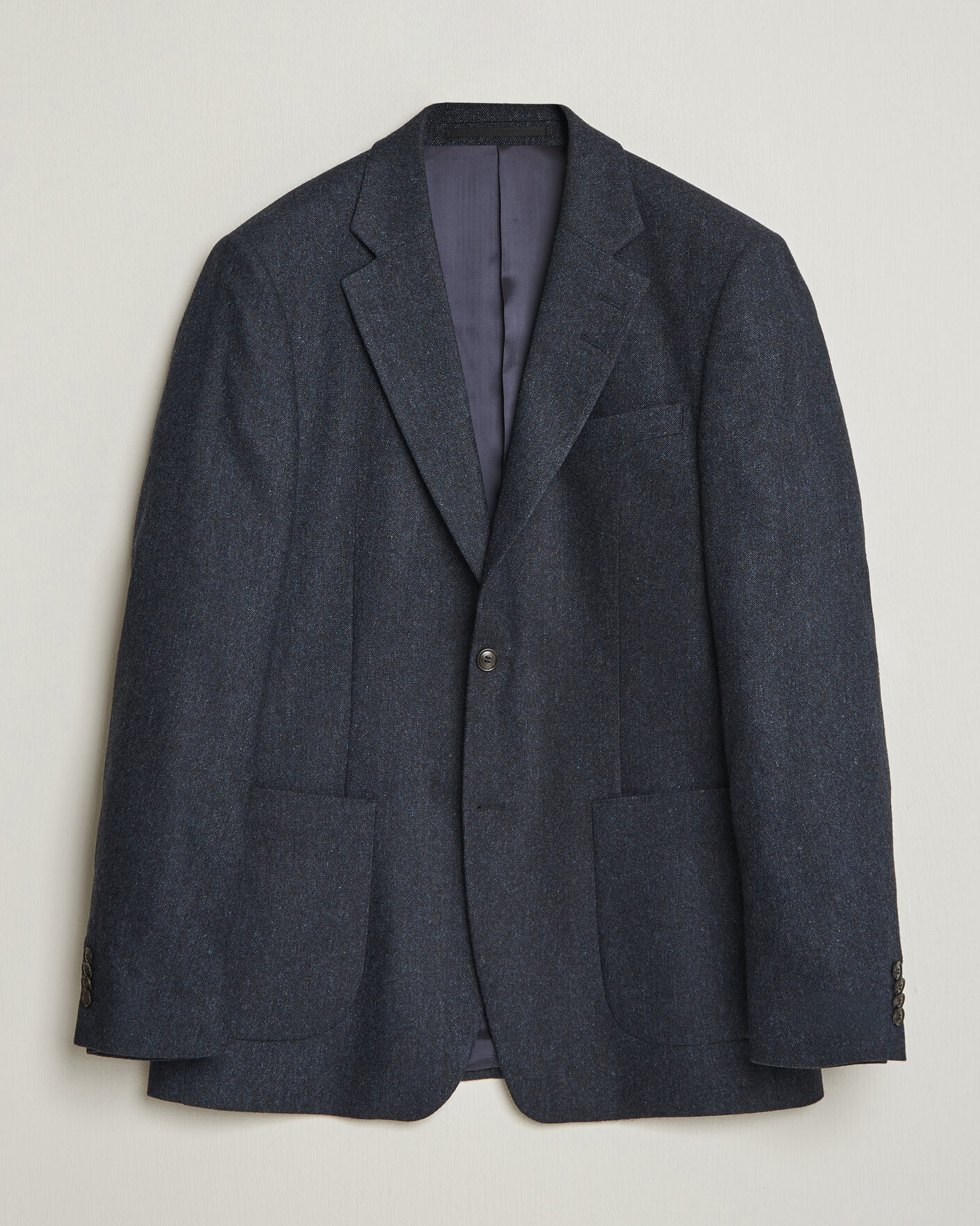 Hombres | Blazers | Tiger of Sweden | Justin Wool Flannel Suit Blazer Midnight Blue