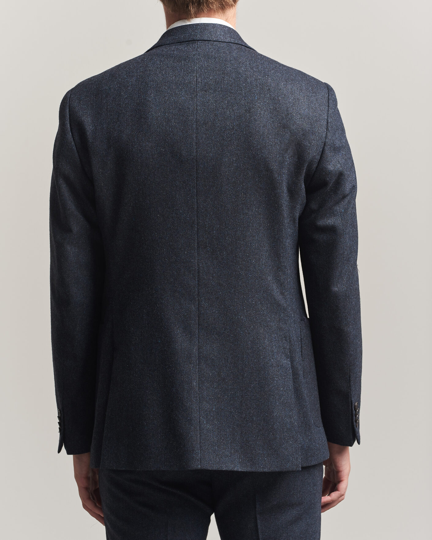 Hombres | Blazers | Tiger of Sweden | Justin Wool Flannel Suit Blazer Midnight Blue