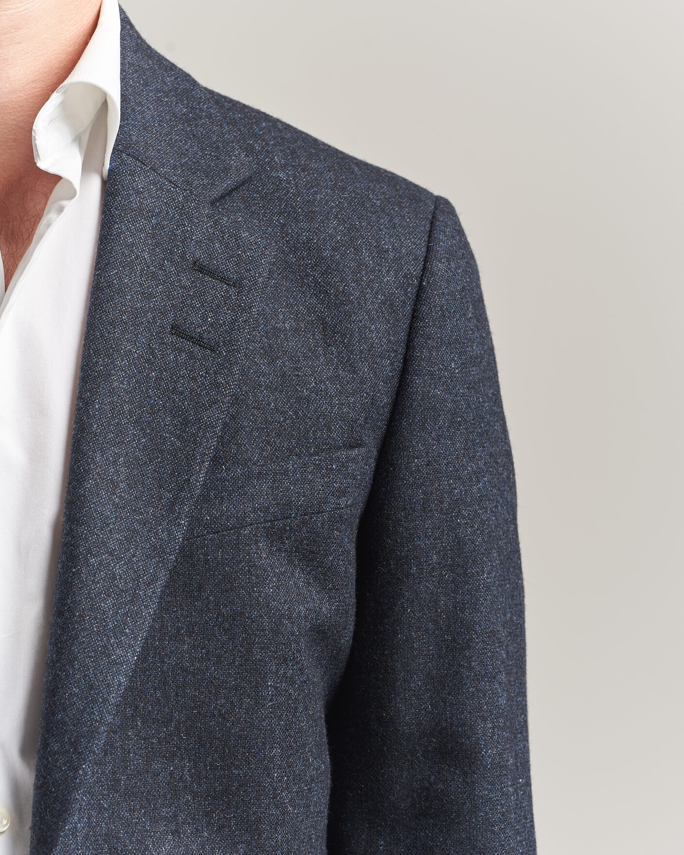 Hombres | Blazers | Tiger of Sweden | Justin Wool Flannel Suit Blazer Midnight Blue