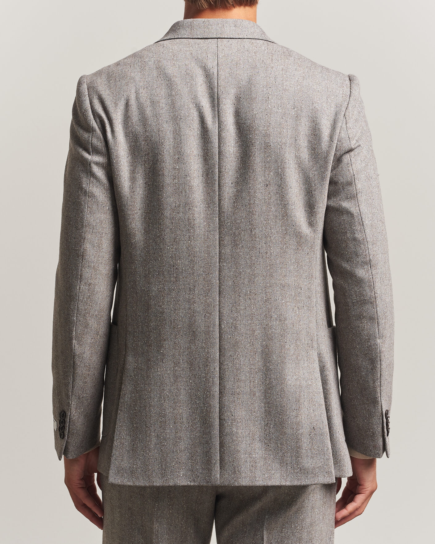 Hombres | Blazers | Tiger of Sweden | Justin Wool Donegal Suit Blazer Dark Stone