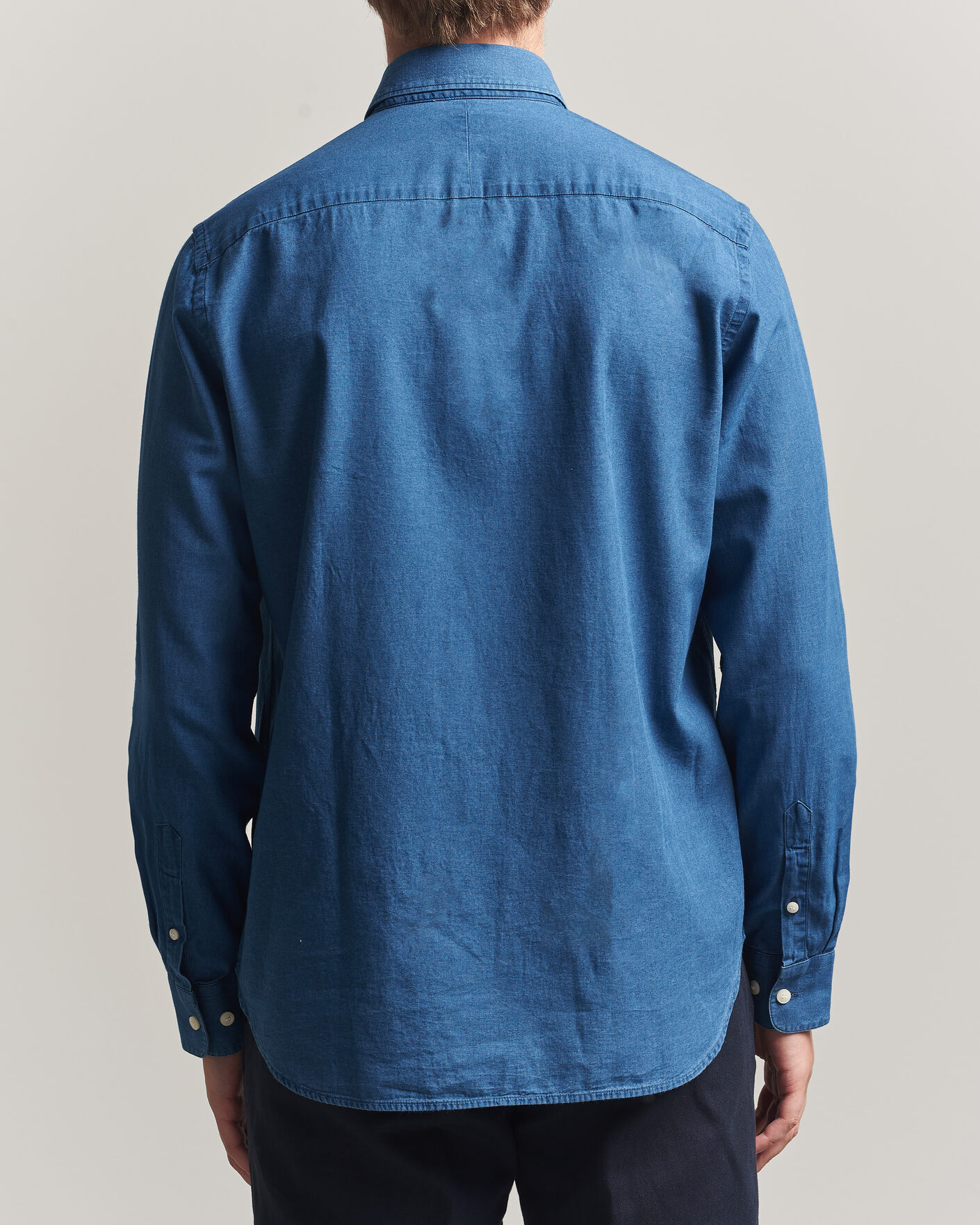 Hombres | Camisas | Tiger of Sweden | Bjorn Denim Shirt Blue