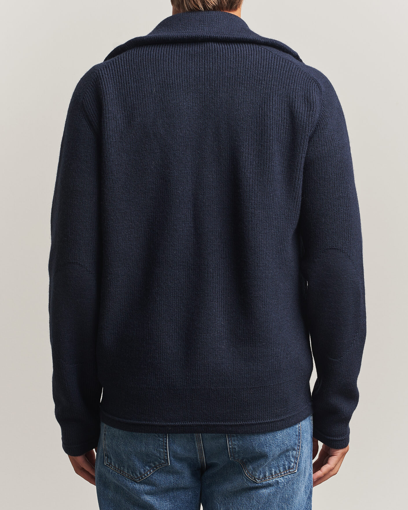 Hombres | Jerséis y prendas de punto | Tiger of Sweden | Leander Wool Knitted Cardigan Night Grape