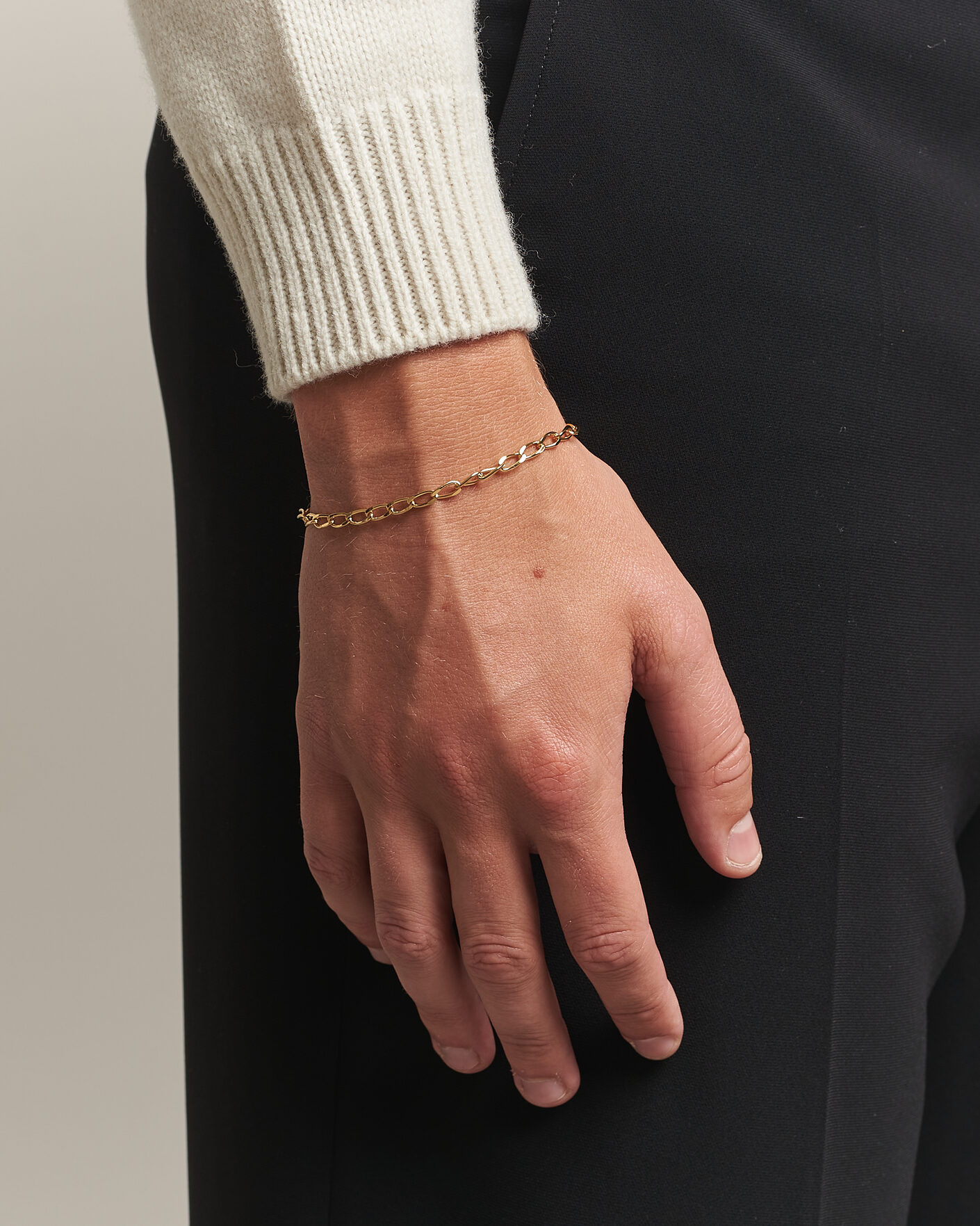 Hombres | Joyas | Tom Wood | Arlo Medium Bracelet Gold