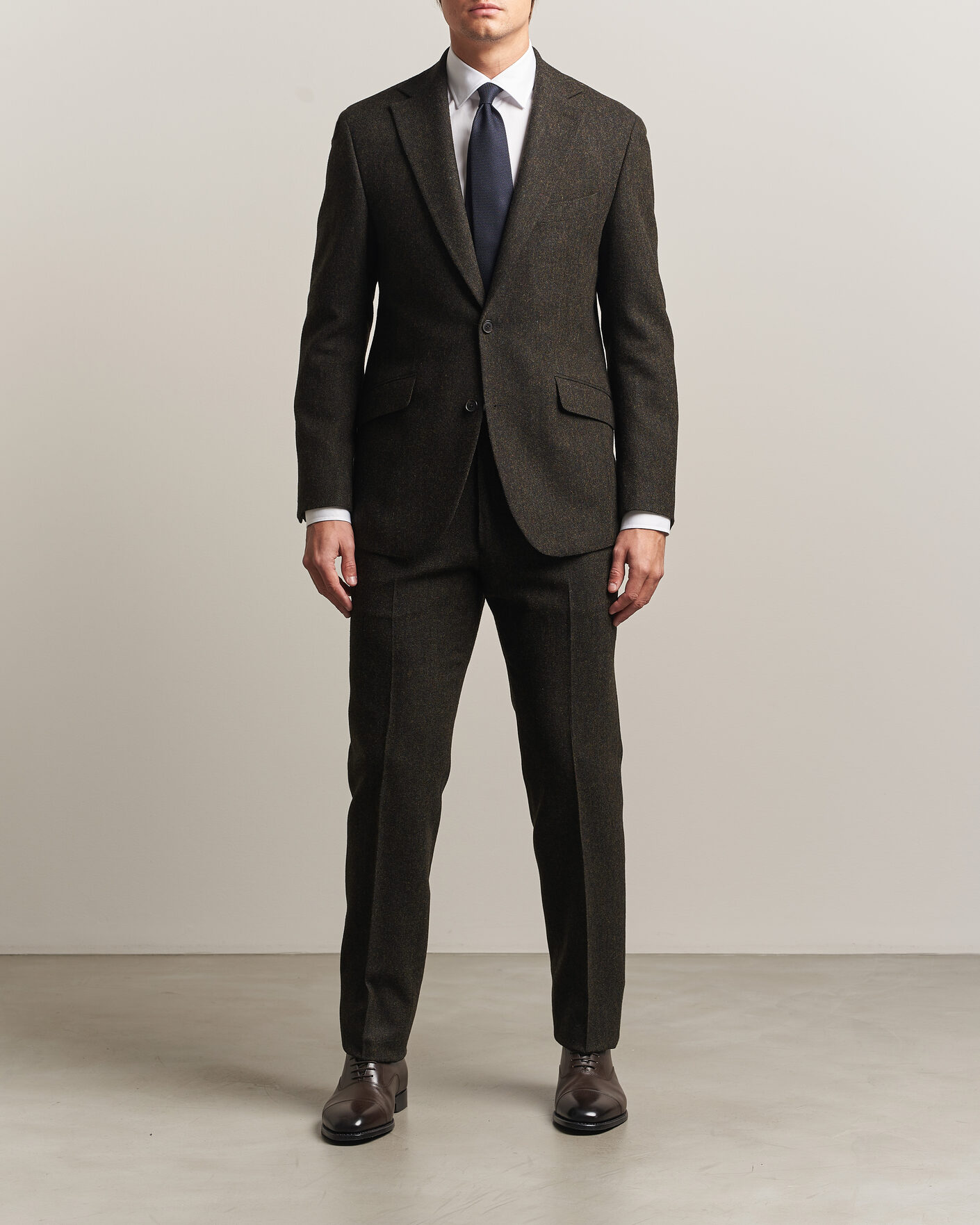 Hombres | Blazers | Walker Slater | Edward Shetland Wool Donegal Blazer Brown