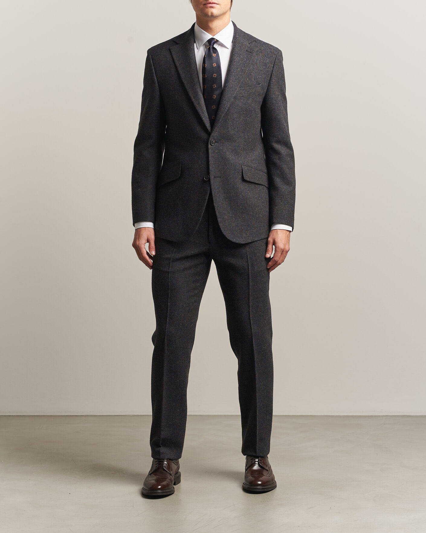 Hombres | Blazers | Walker Slater | Edward Shetland Wool Donegal Blazer Navy