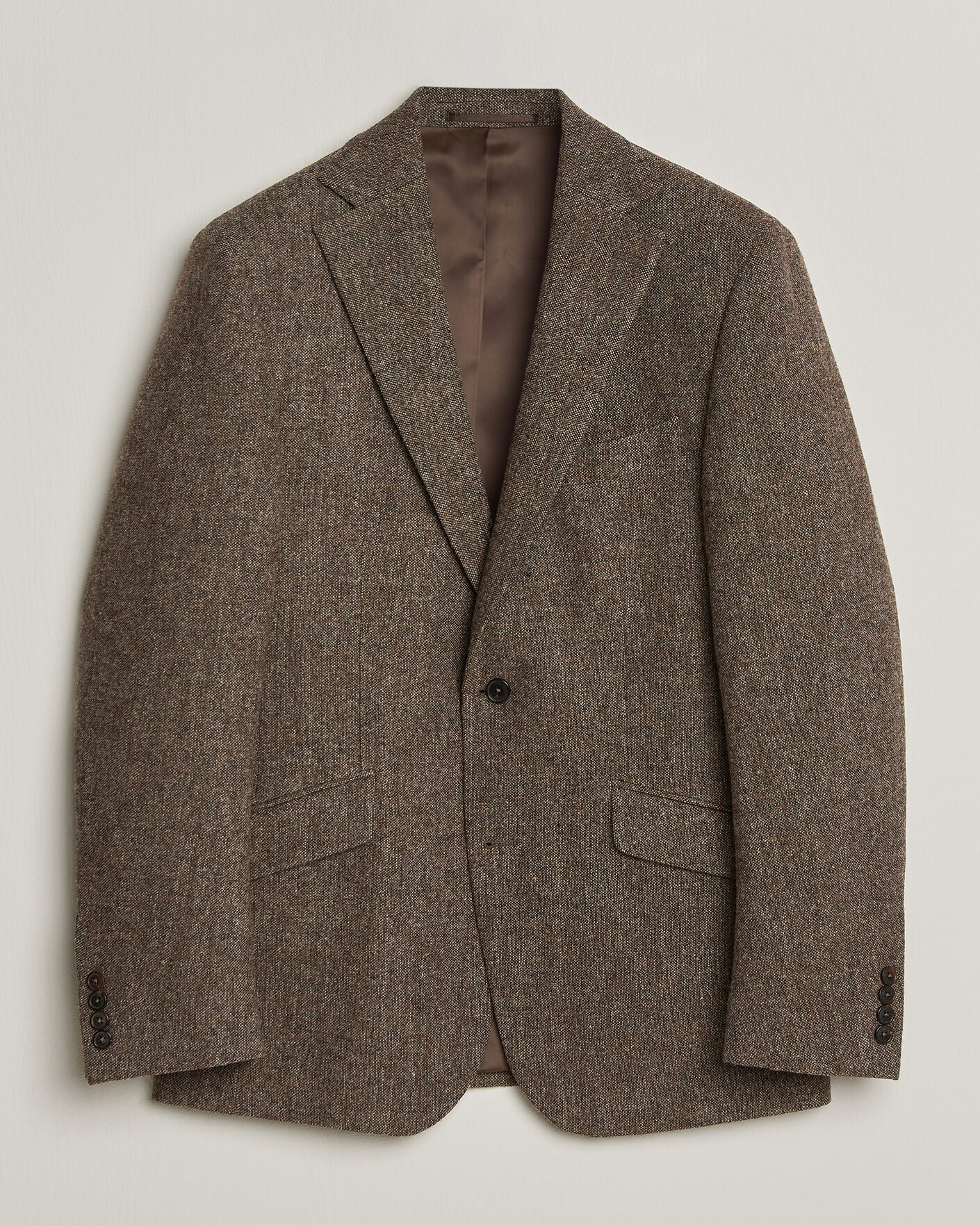 Hombres | Blazers | Walker Slater | Edward Shetland Wool Donegal Blazer Tobacco