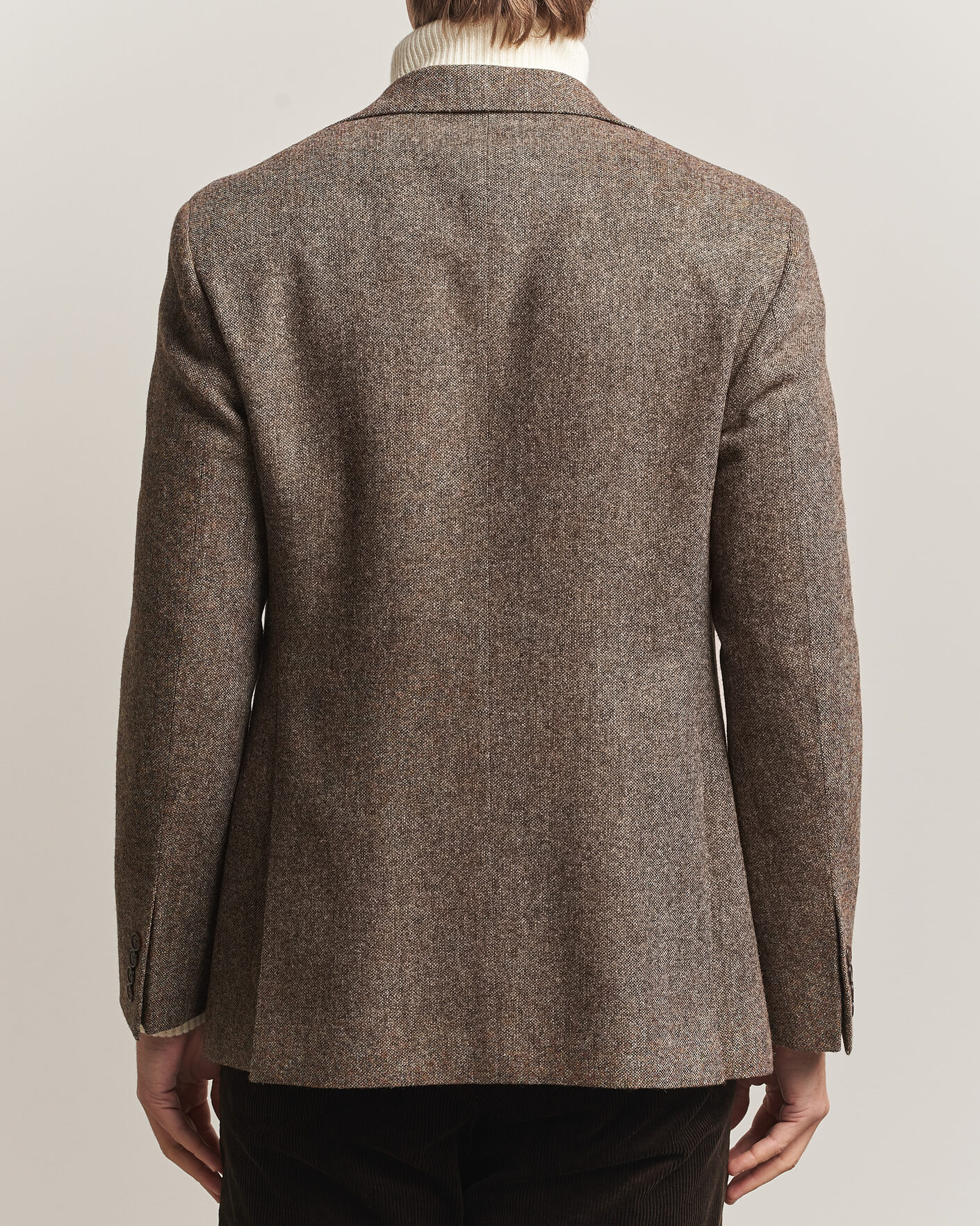Hombres | Blazers | Walker Slater | Edward Shetland Wool Donegal Blazer Tobacco