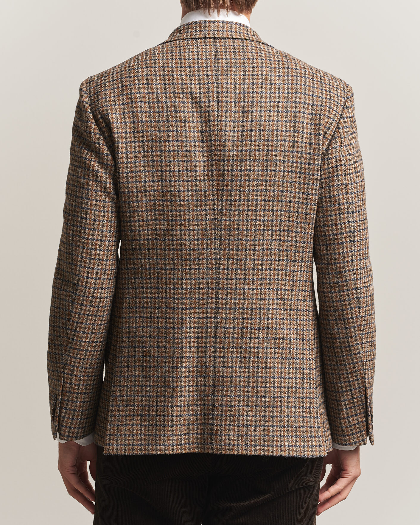 Hombres | Blazers | Walker Slater | Edward Lambswool Puppytooth Blazer Sandstone